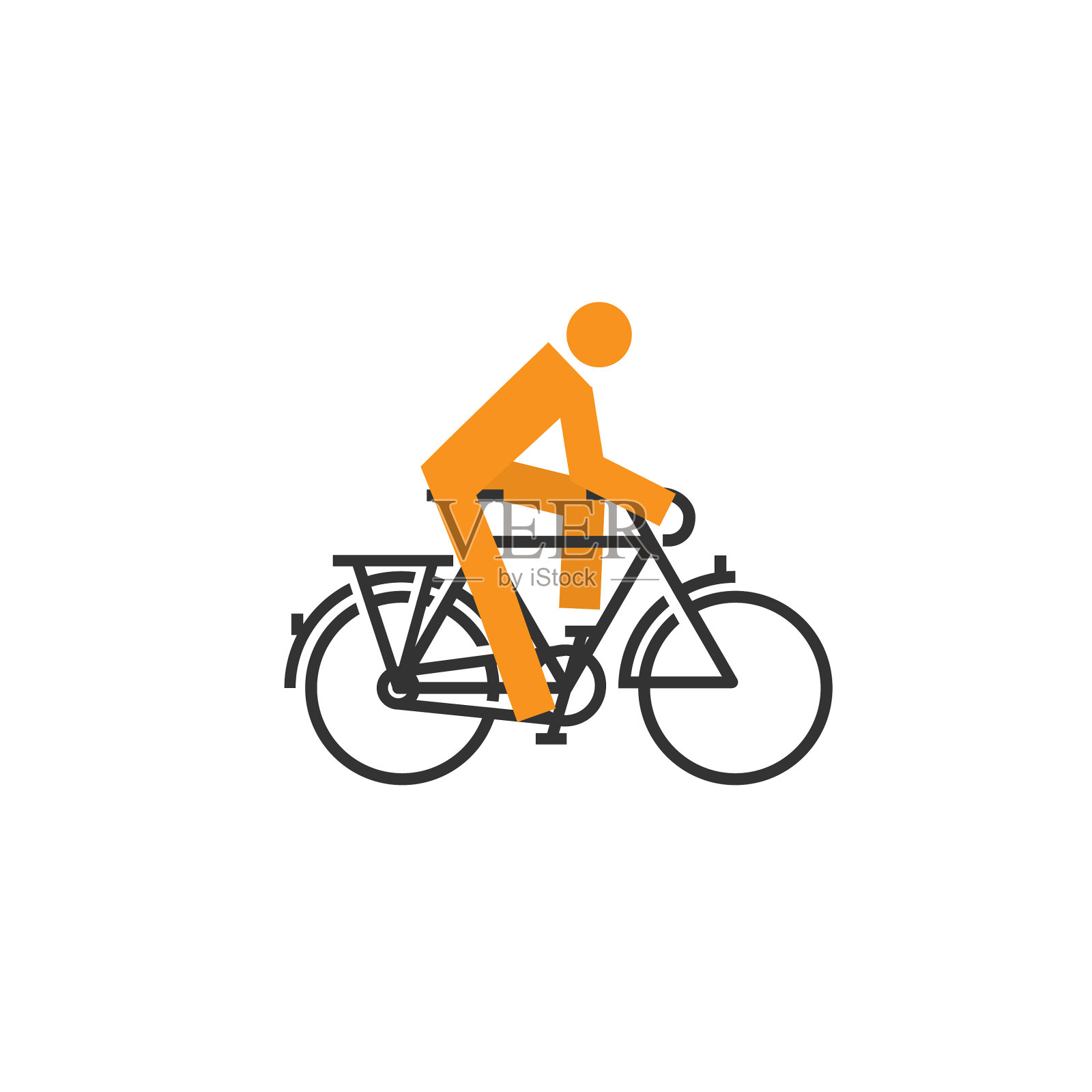 一辆自行车设计元素图片