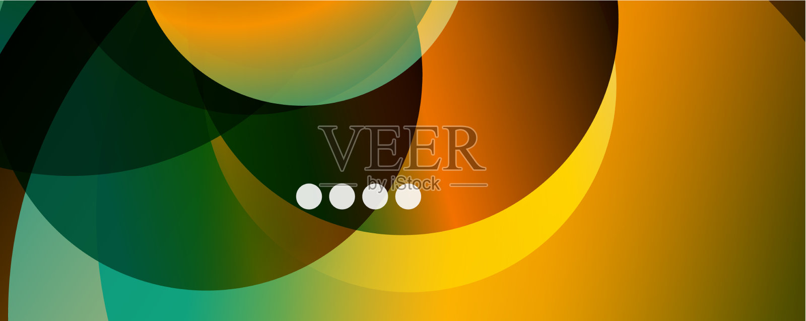 流体梯度旋转和圆圈明亮的颜色插画图片素材