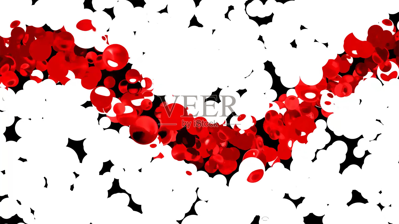 Glitter动感球体抽象背景数字渲染插画图片素材