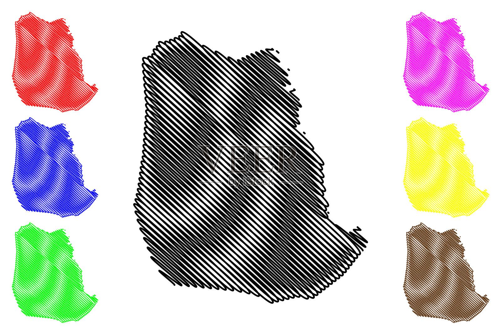 美国西弗吉尼亚州罗恩县插画图片素材