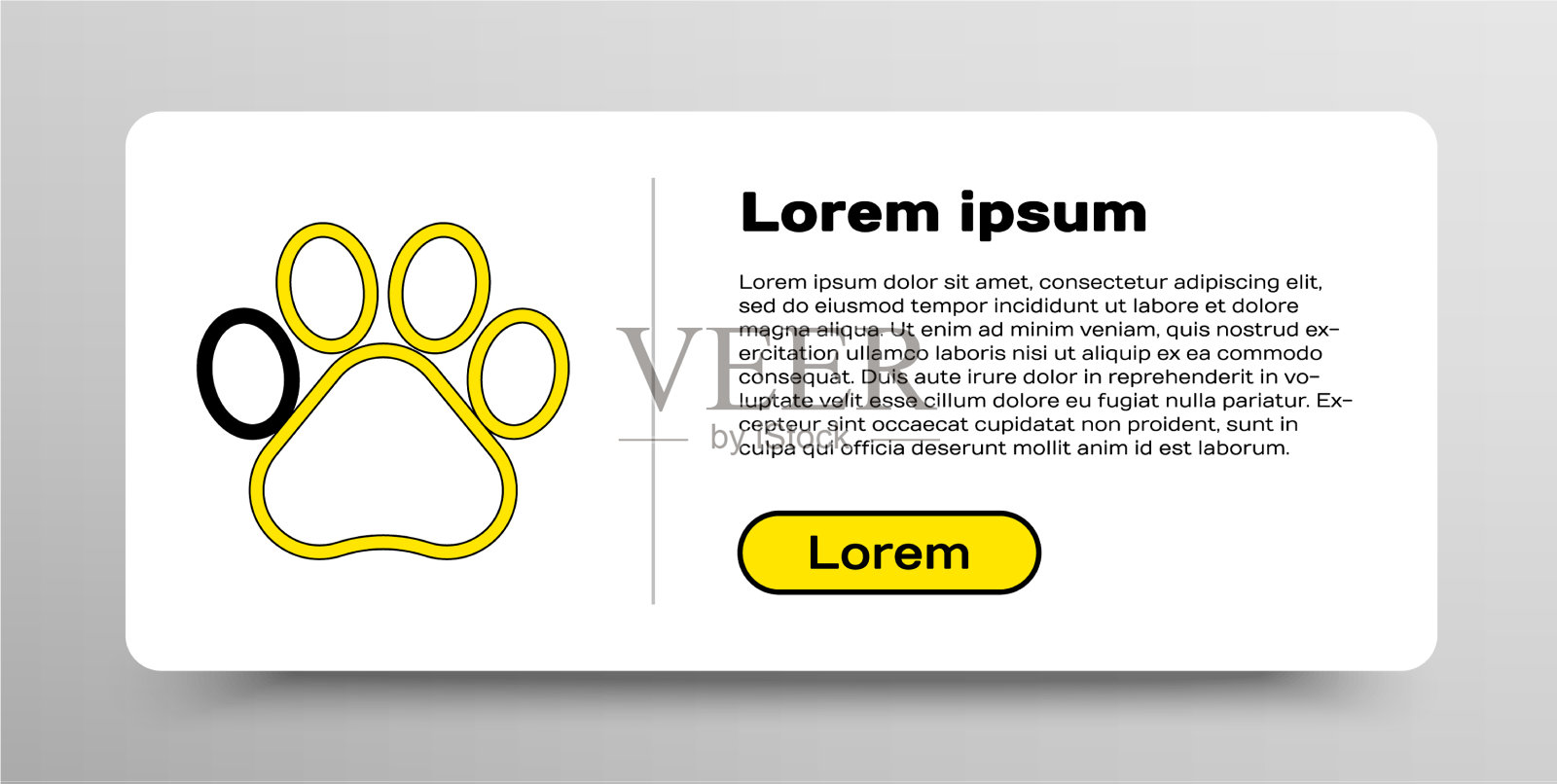 线爪印图标孤立在白色背景插画图片素材