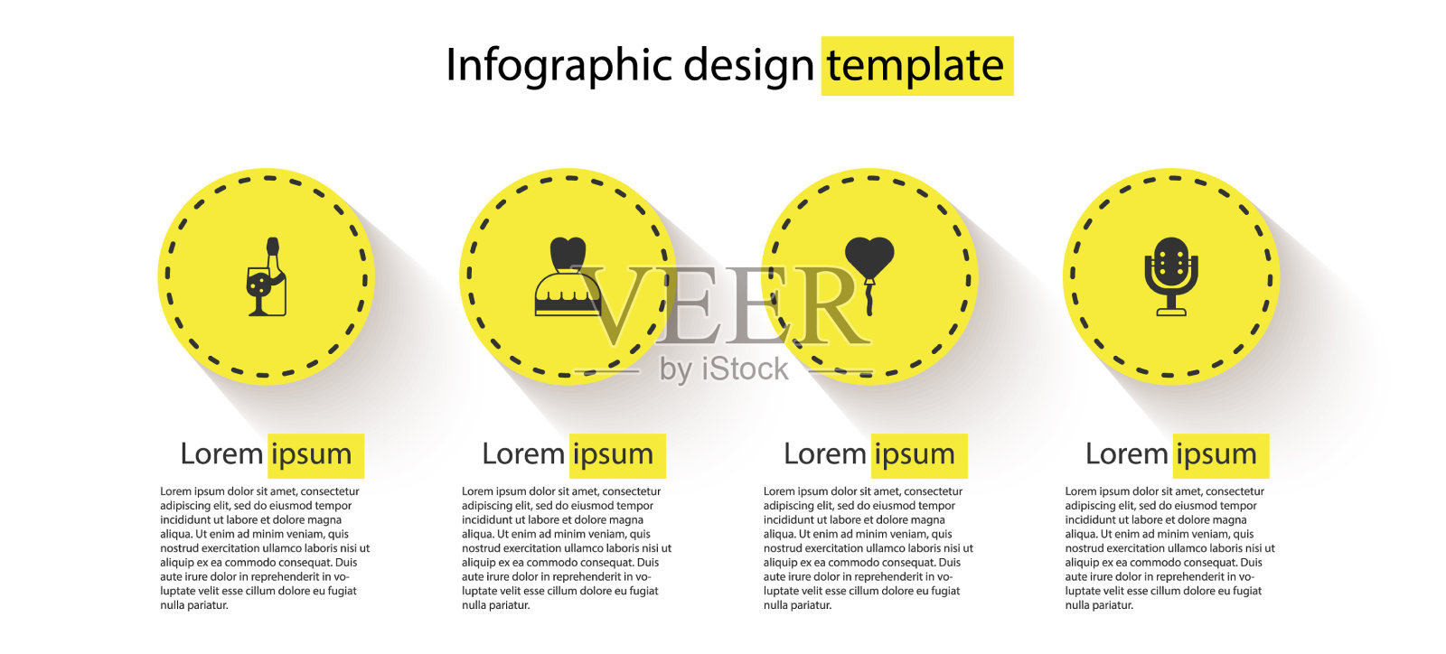 把装香槟瓶的女人的气球放进去插画图片素材