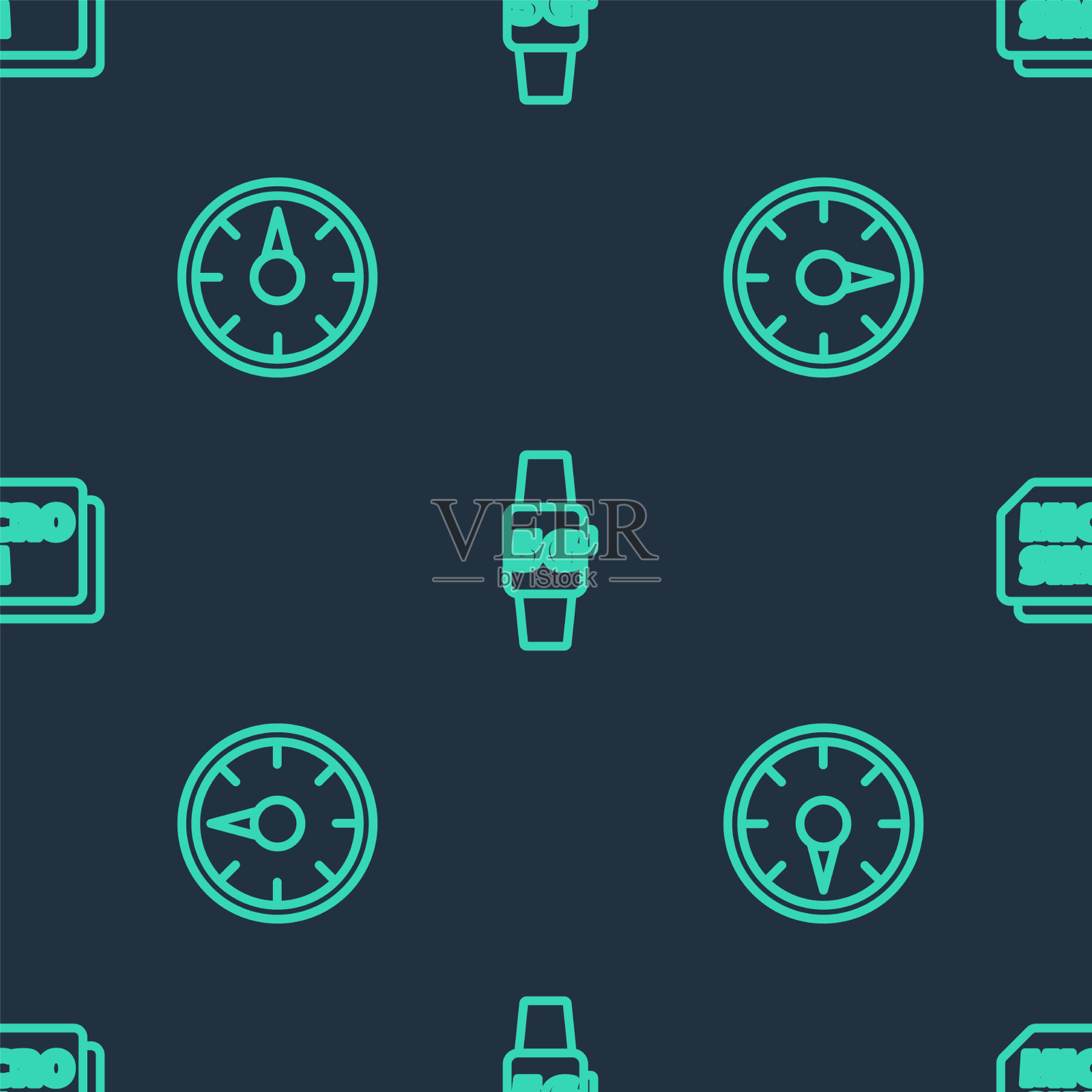 设置上线智能手表5g网络数字速度图标素材