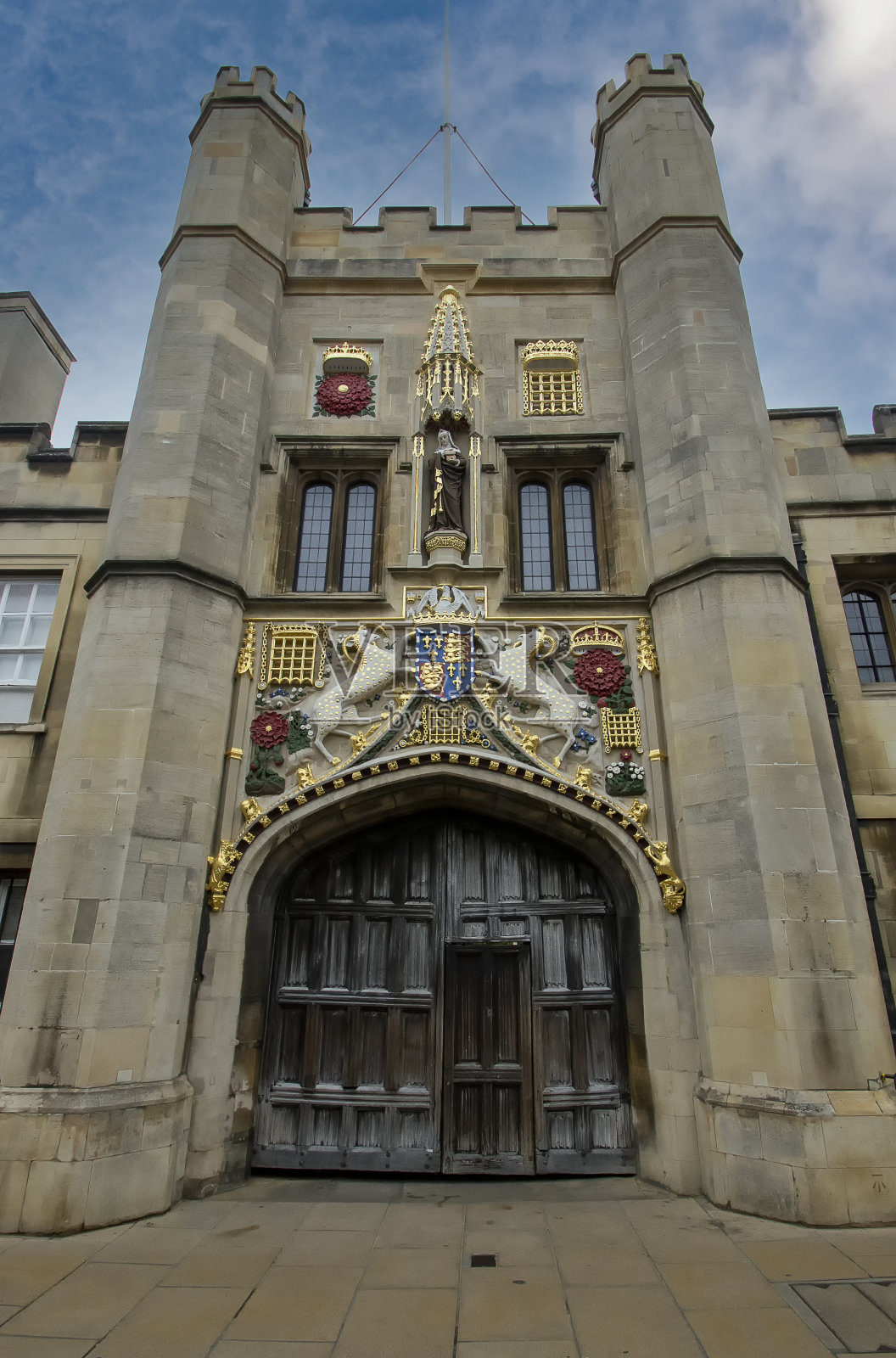 英国剑桥基督学院的入学通知书照片摄影图片