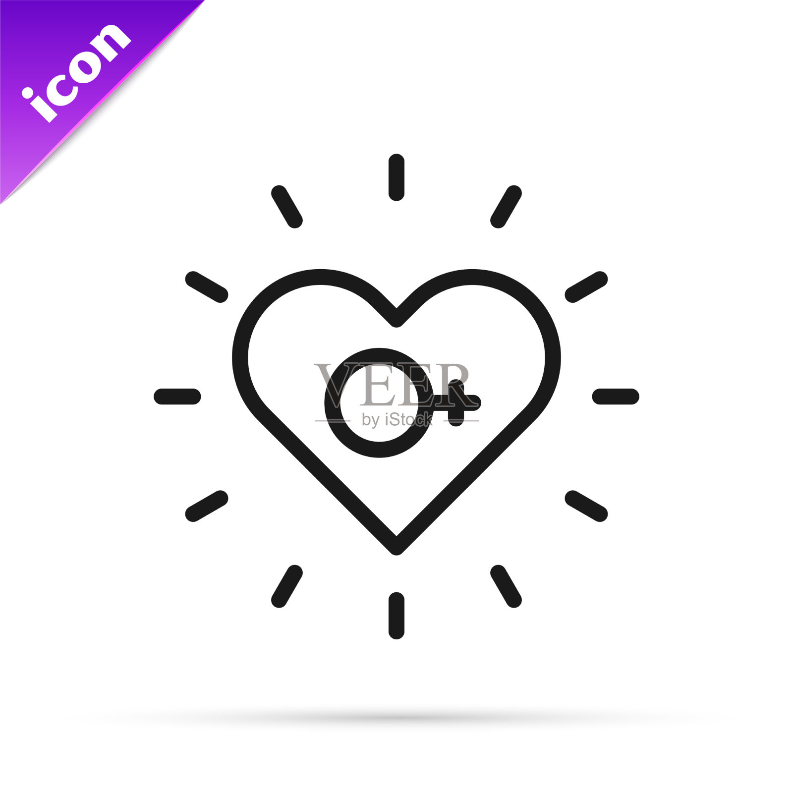 被白人孤立的黑线女权主义偶像图标素材