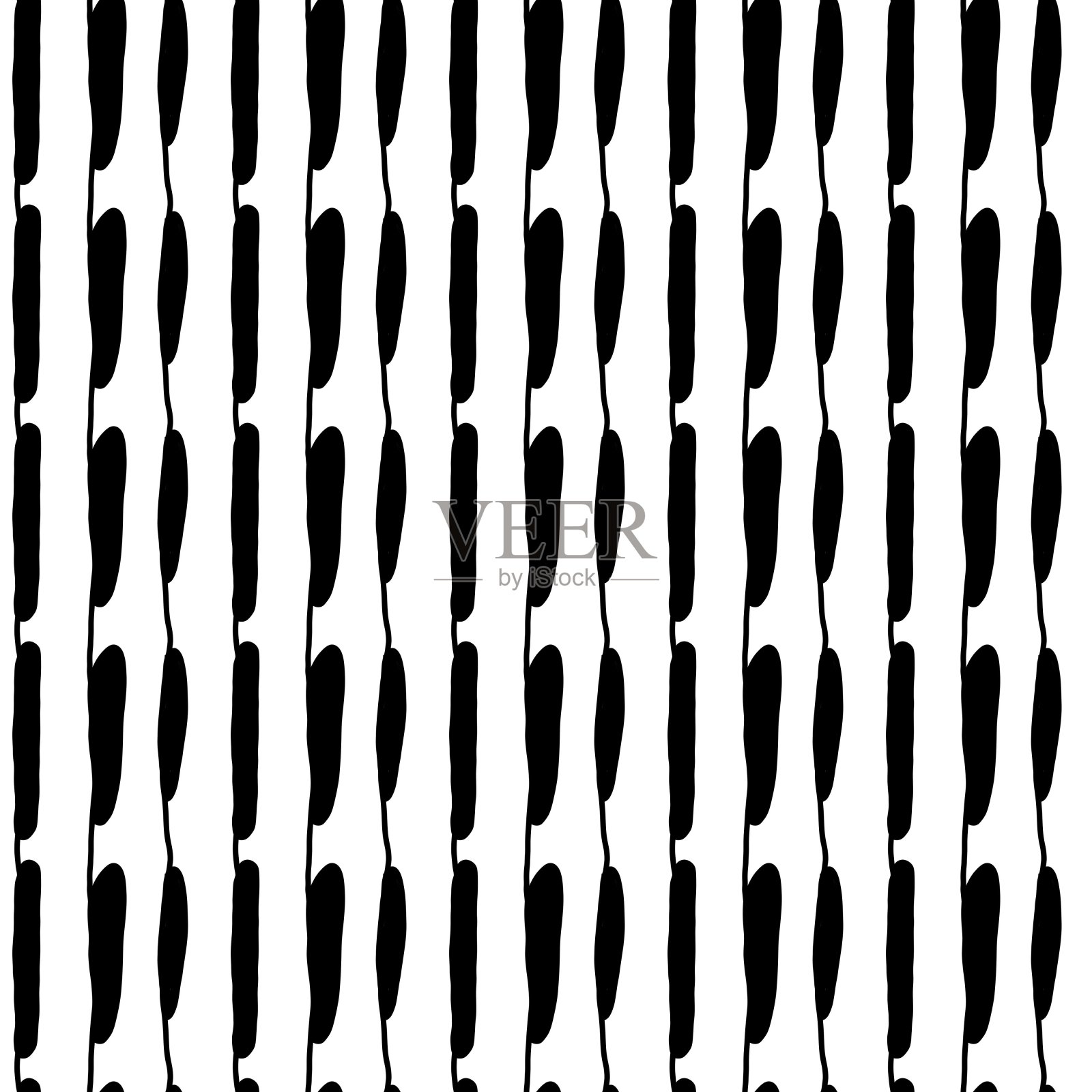 无缝模式的黑白线背景插画图片素材