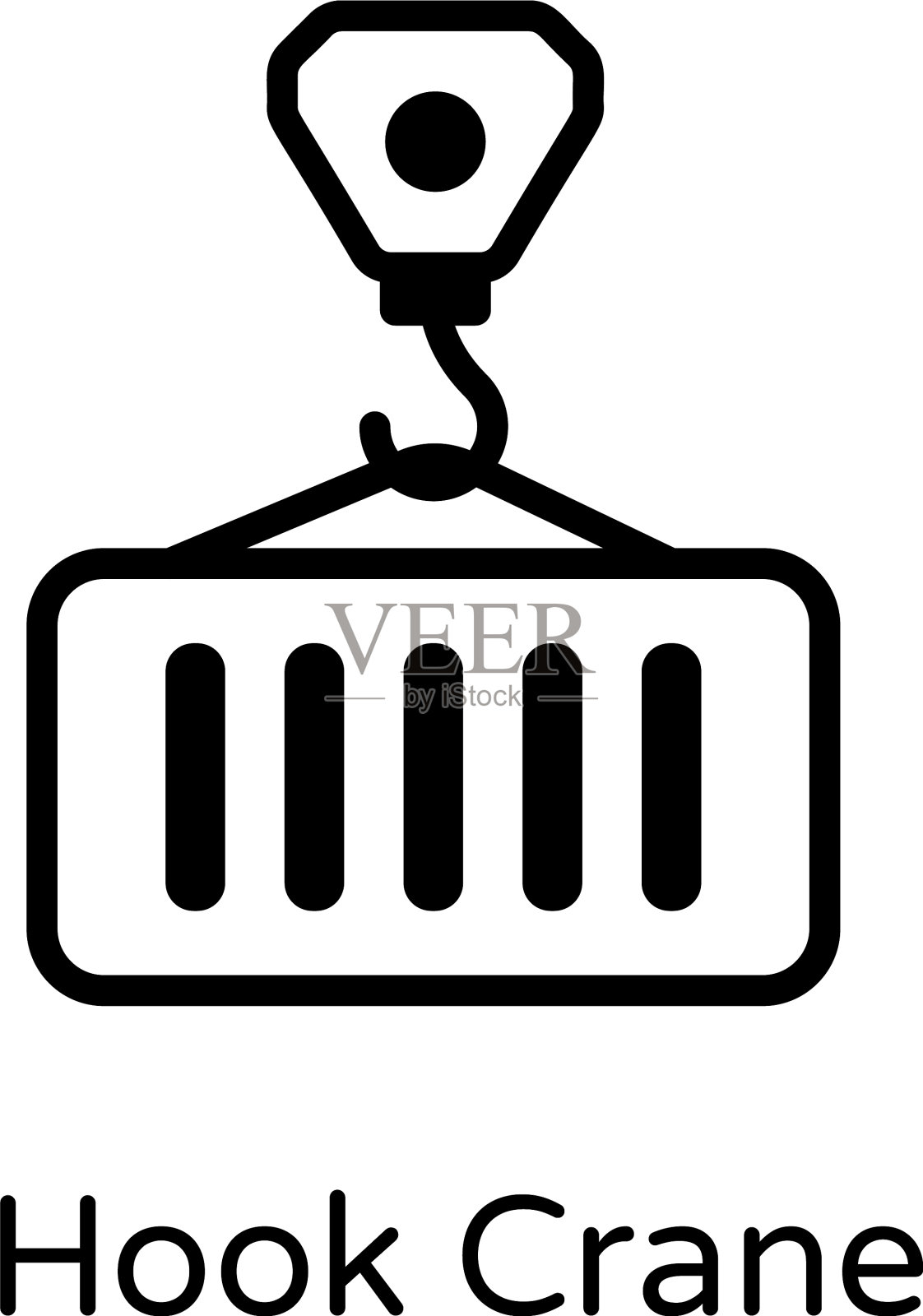 吊钩起重机图标素材