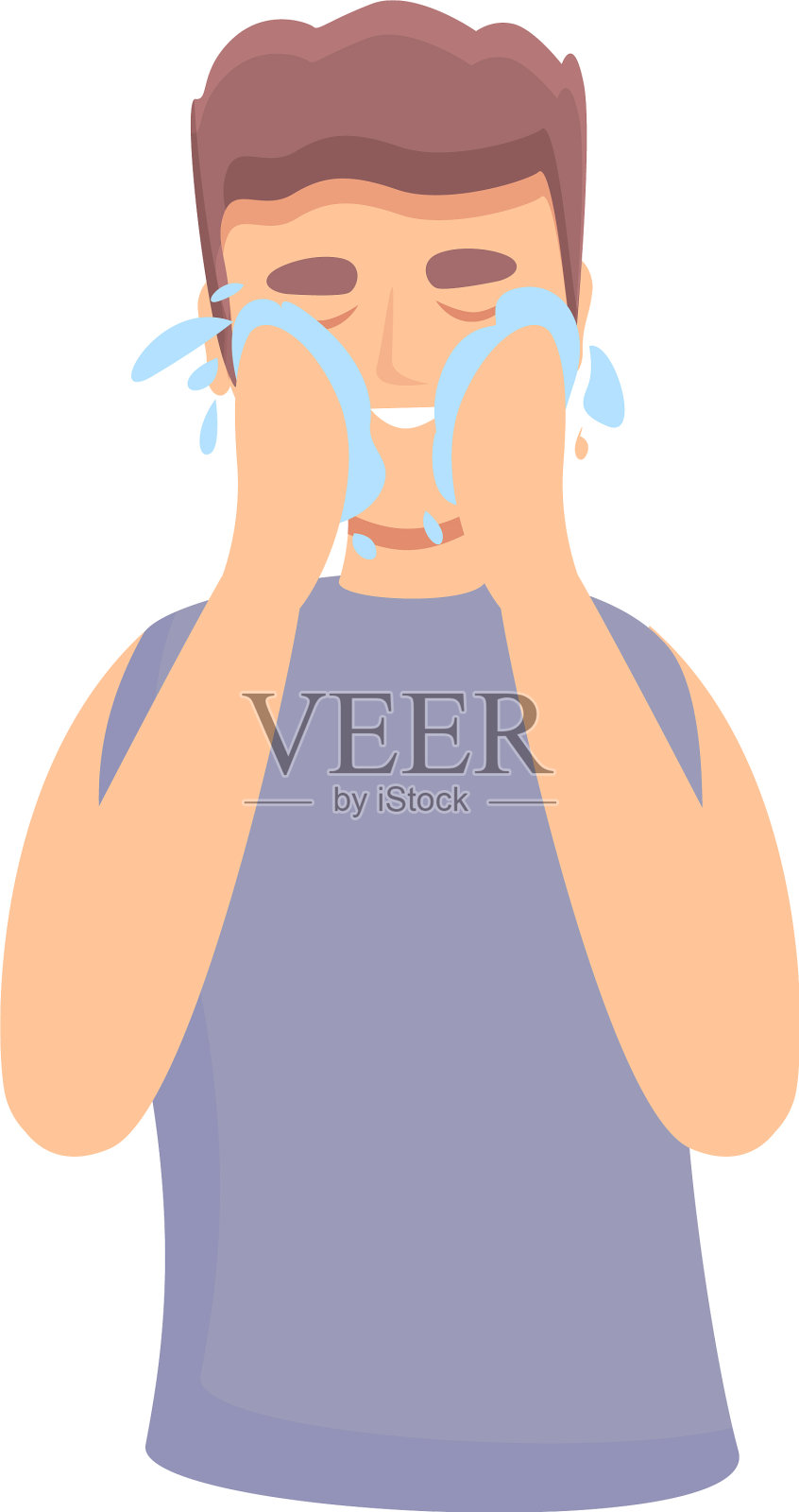 早上洗脸图标卡通洗浴水设计元素图片