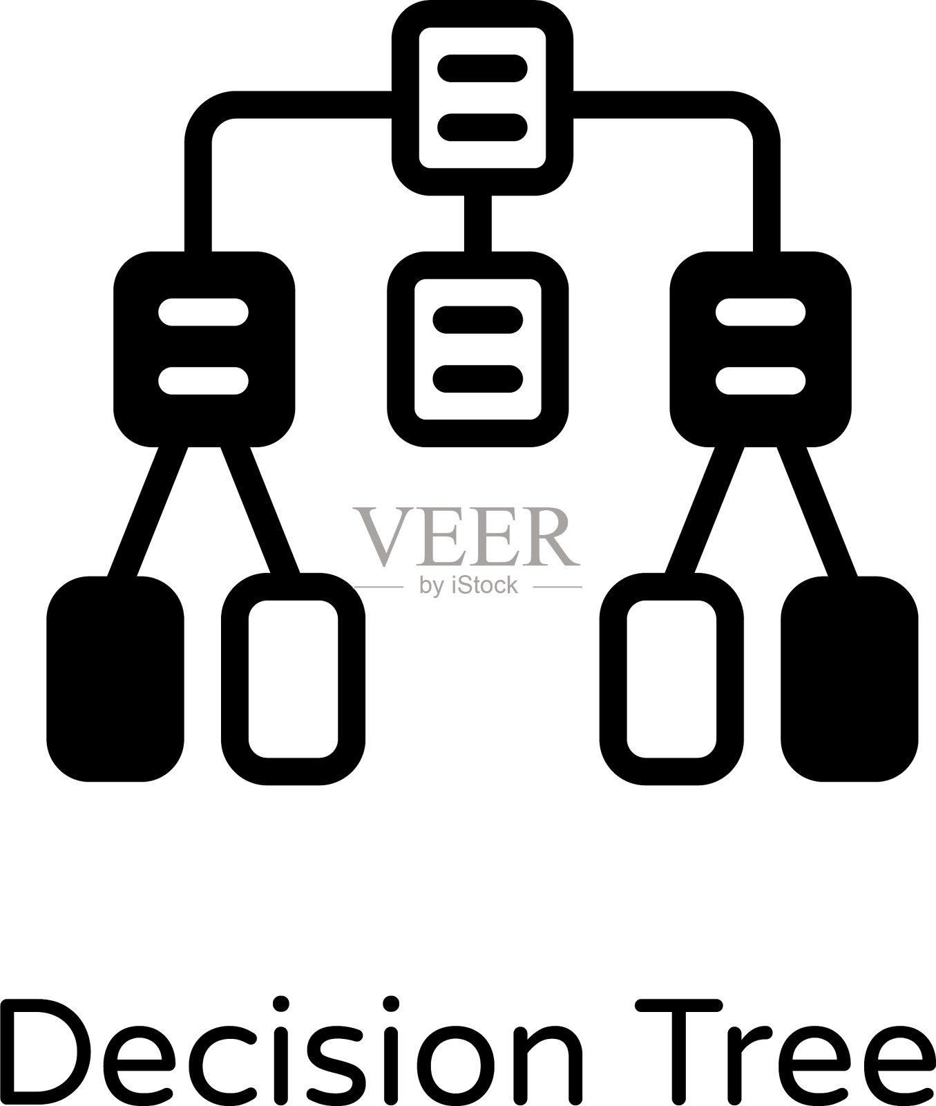 决策树插画图片素材