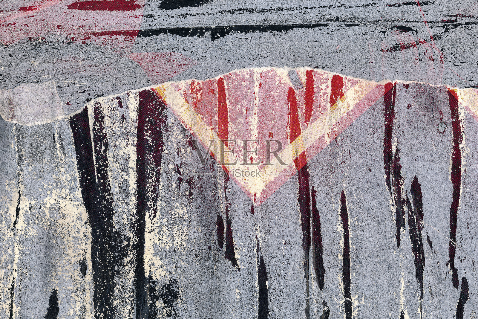 垃圾画撕破的拼贴海报插画图片素材