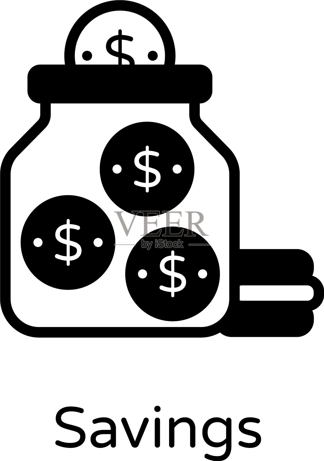 储蓄插画图片素材