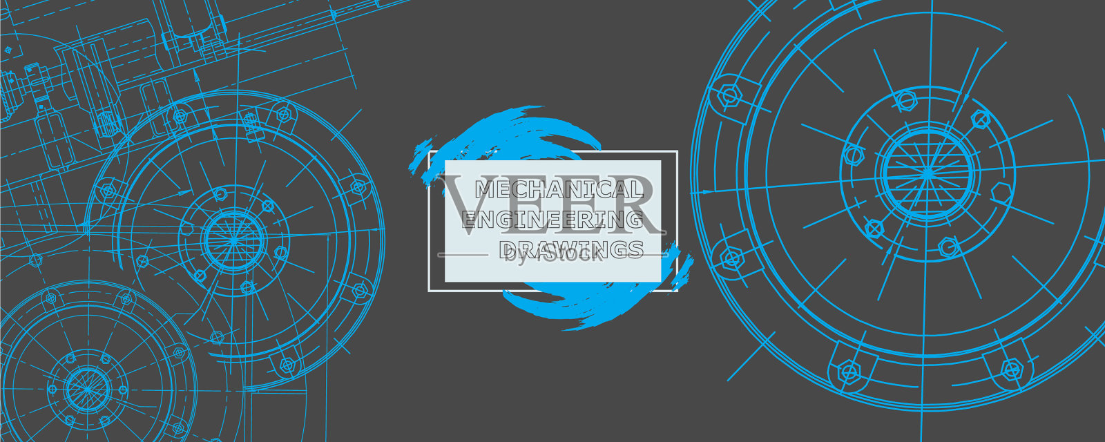 机械工程图抽形图插画图片素材