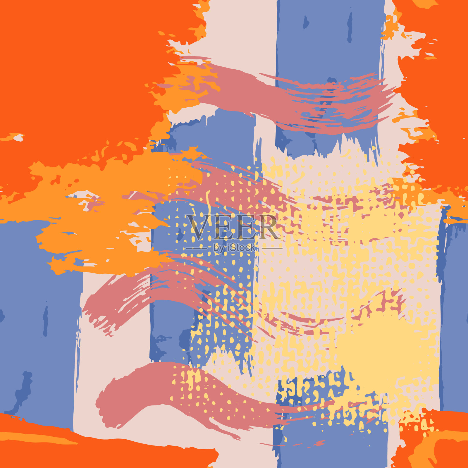 抽象创意无缝图案插画图片素材