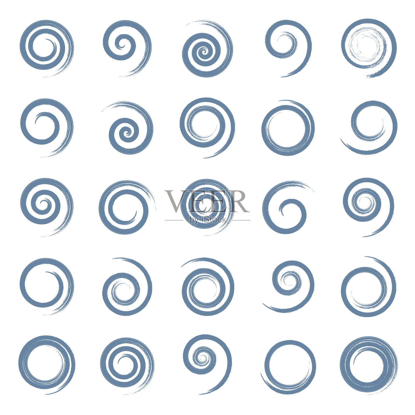 螺旋的设计元素插画图片素材