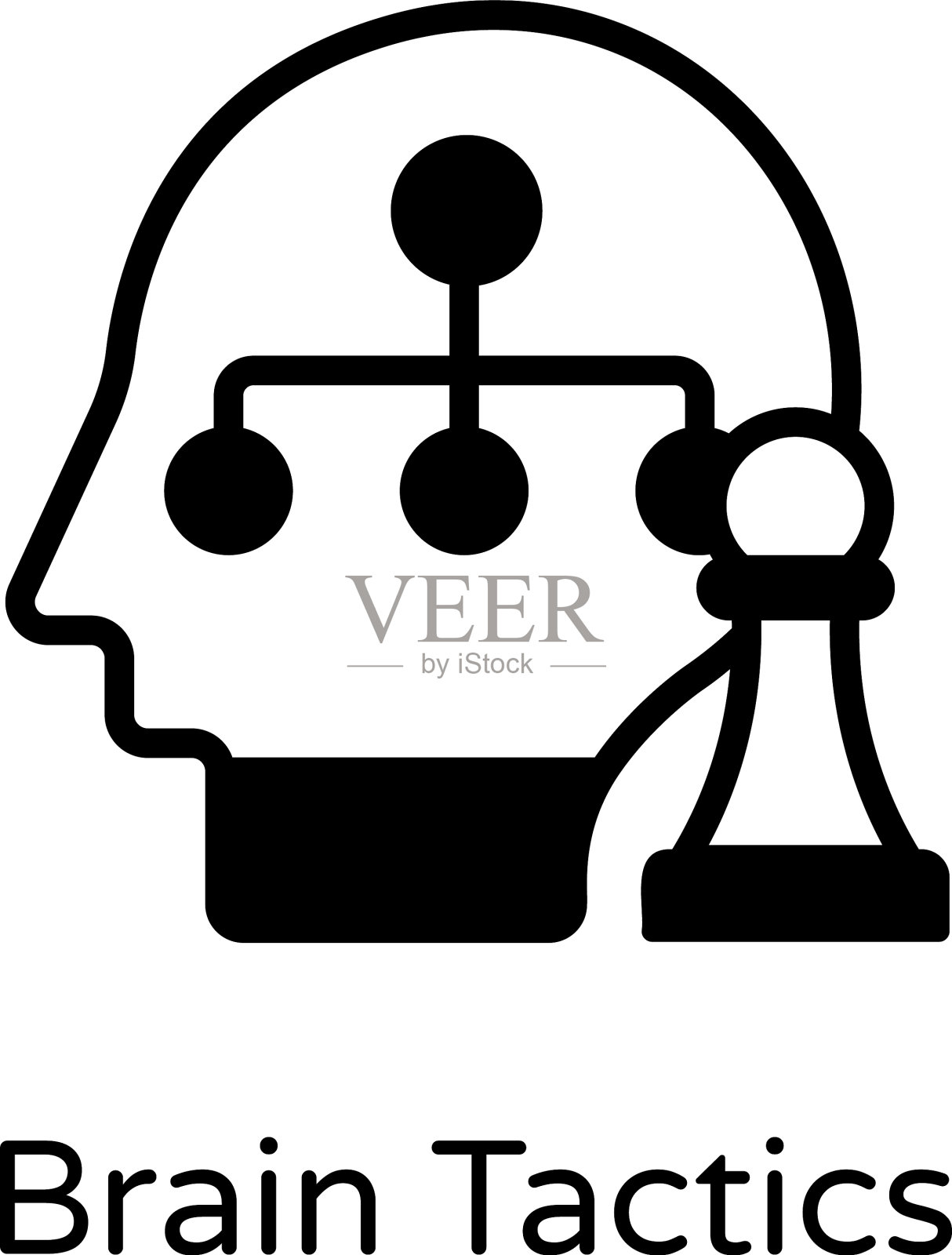 大脑的策略图标素材