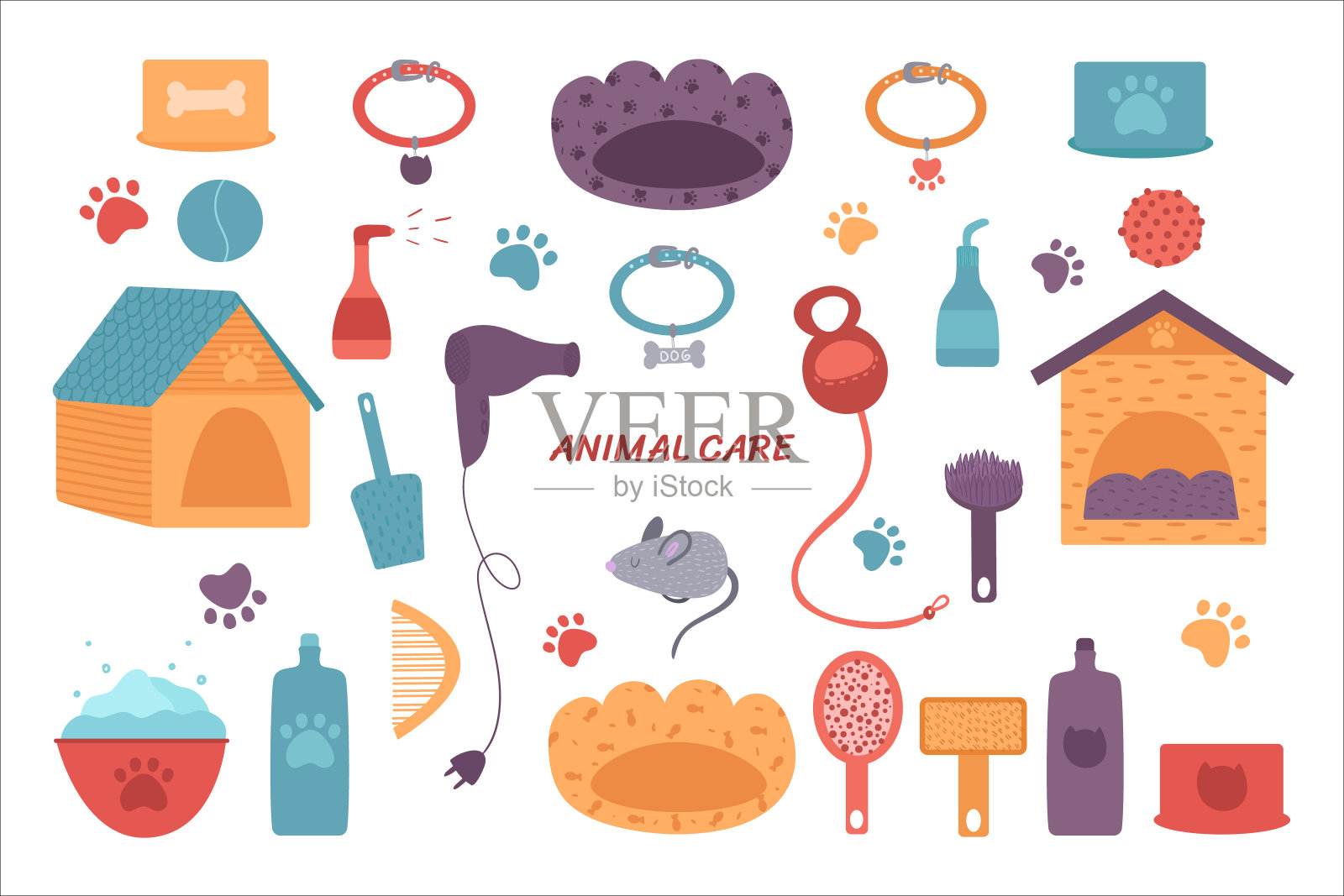 梳理插画图片素材