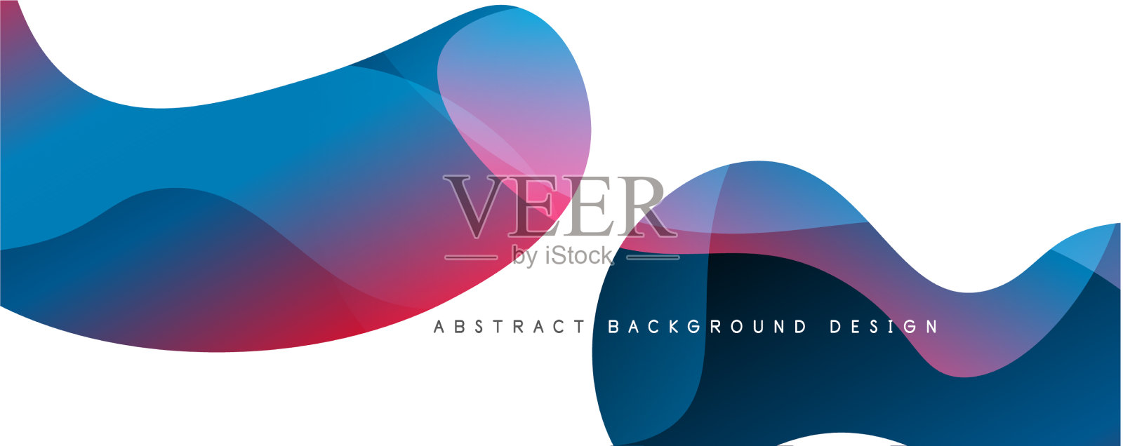 时尚简单的流体颜色梯度抽象插画图片素材