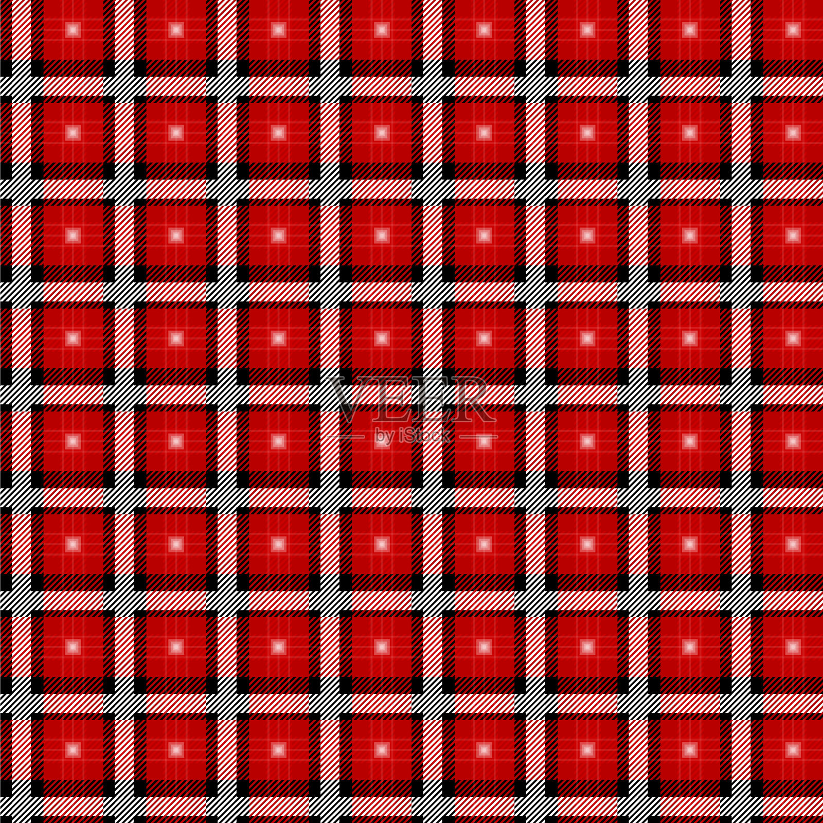 矢量红格子格子无缝图案几何抽象风格可用于时装面料设计，学校青少年纺织品经典连衣裙，野餐毯，复古印花衬衫插画图片素材