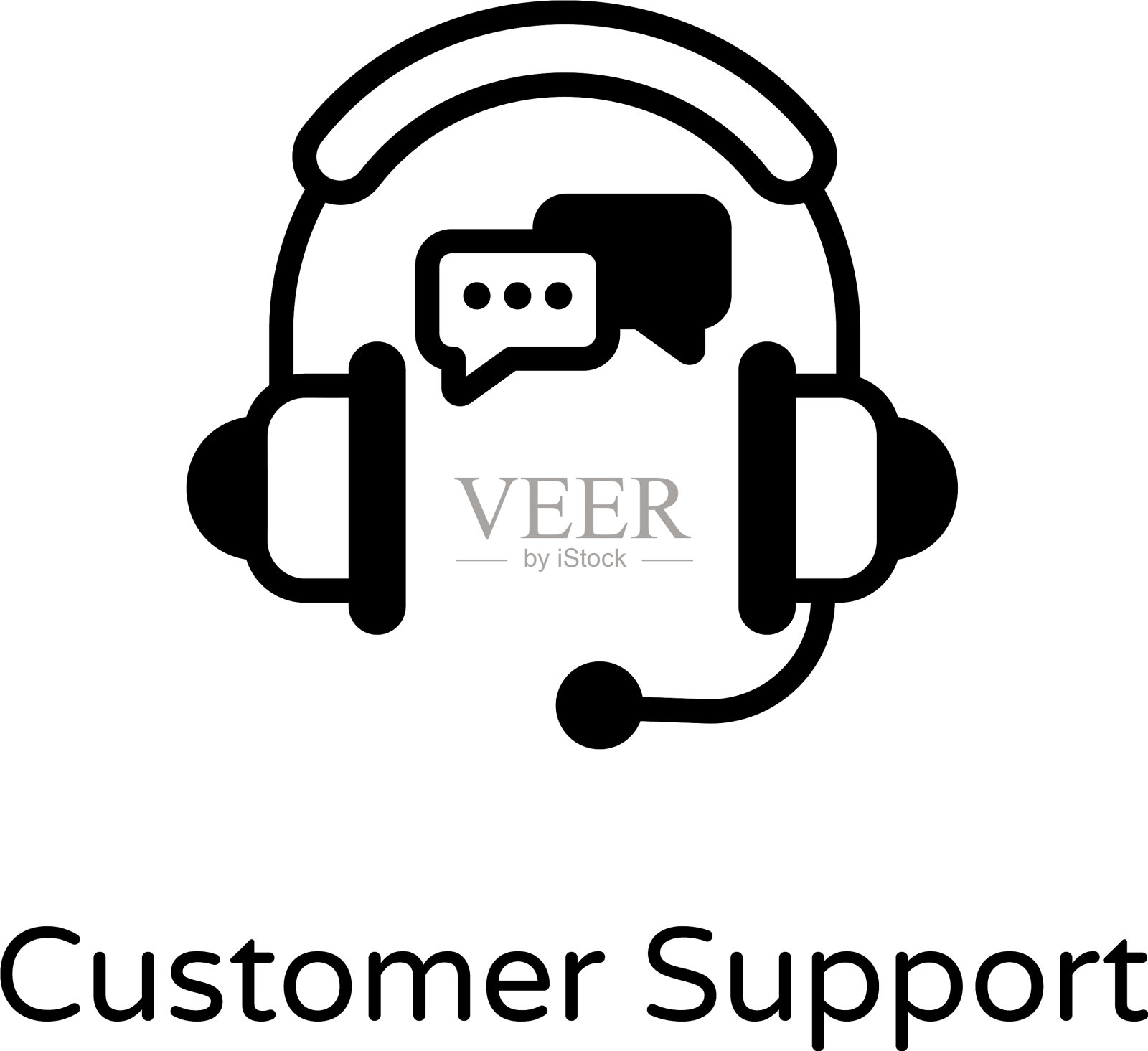 客户支持插画图片素材