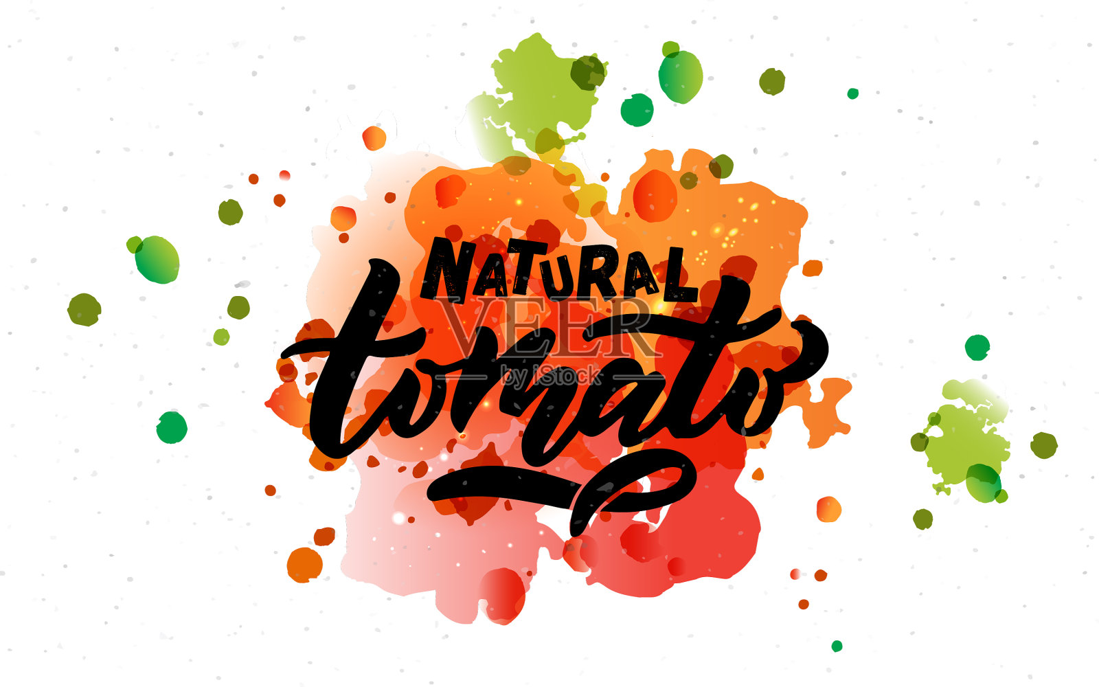 手工素描番茄产品刻字印刷插画图片素材