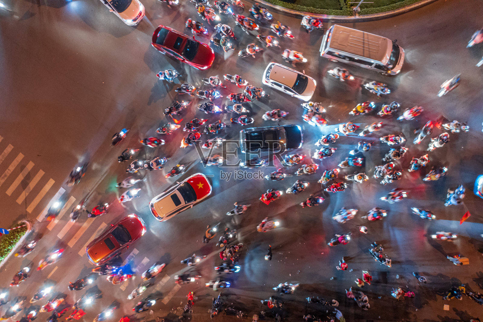 越南球迷庆祝照片摄影图片