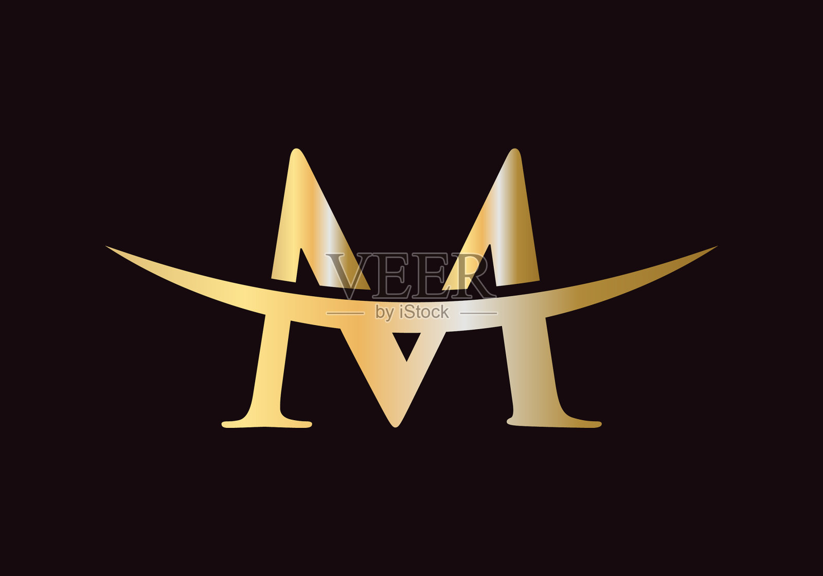 字母m标志设计为企业和公司插画图片素材