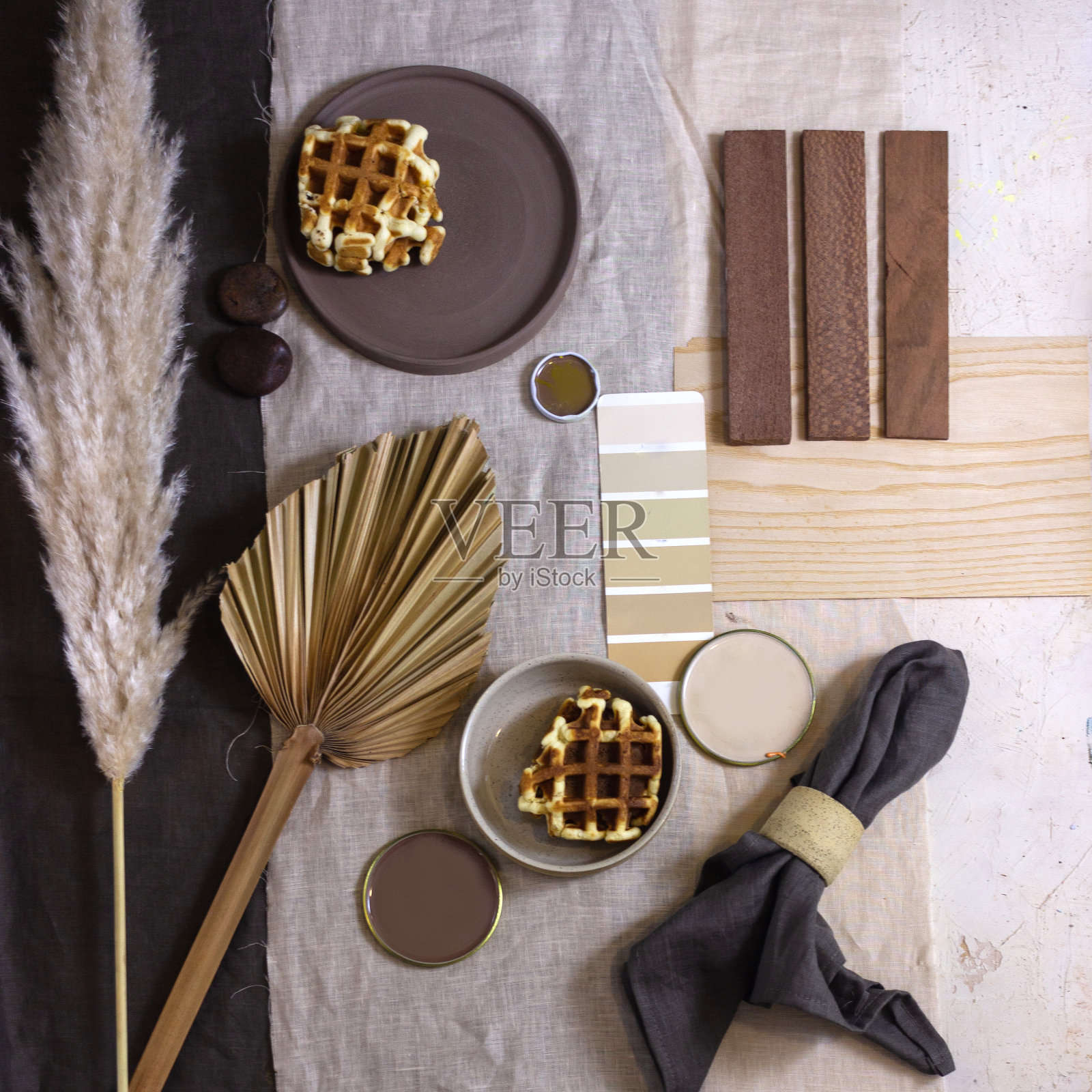 用于室内设计和装饰的调色板照片摄影图片