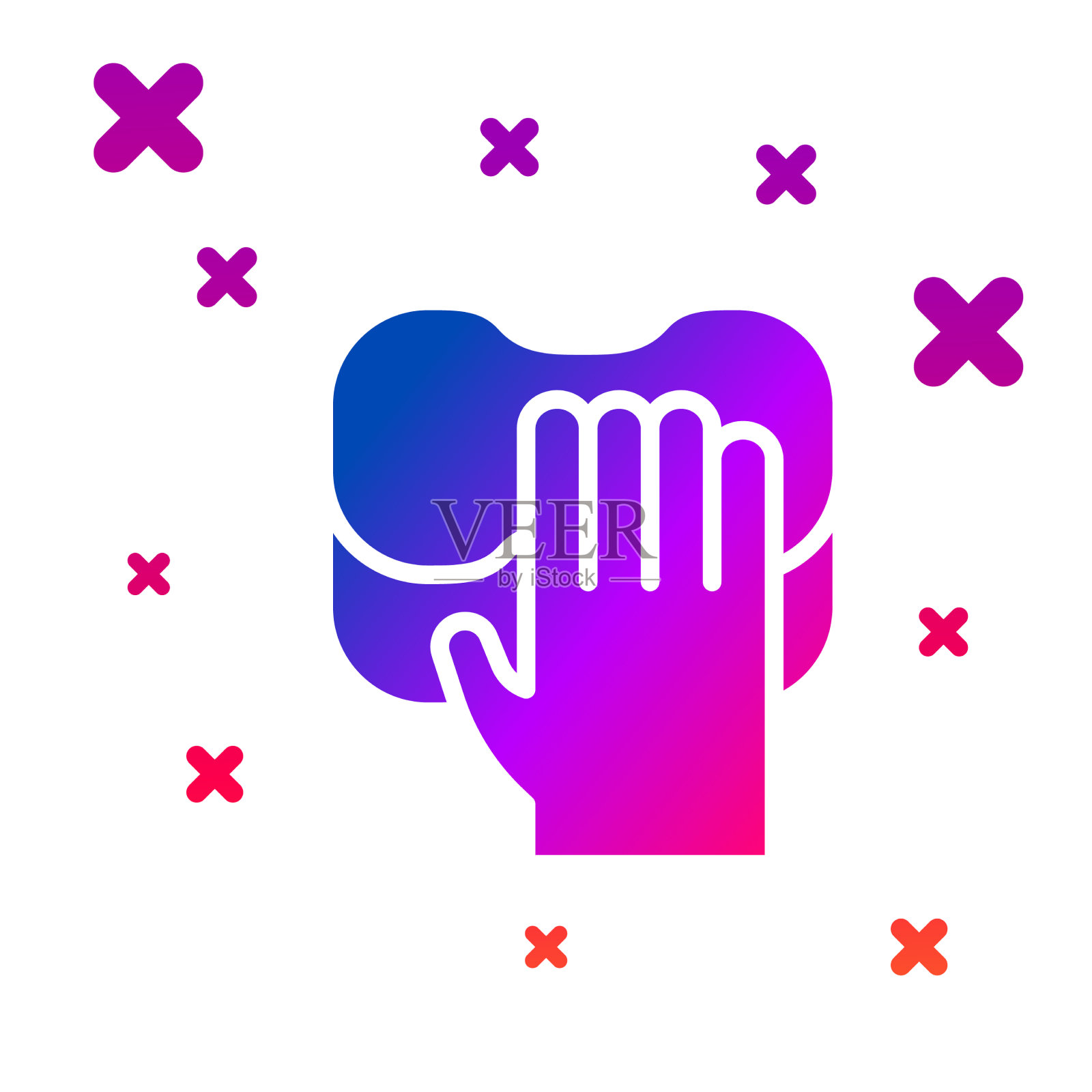 颜色清洗服务图标隔离在白色上图标素材