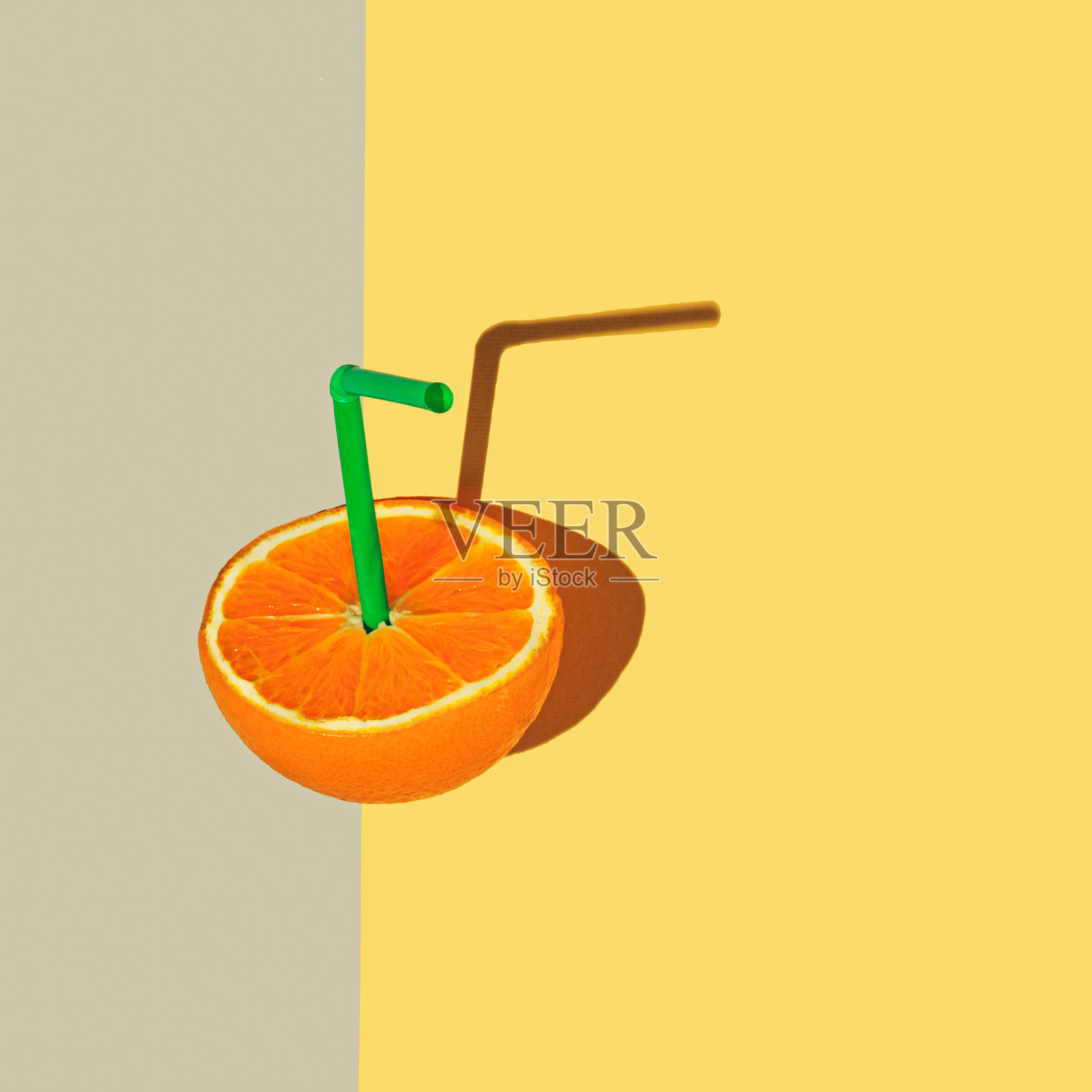 橙色插画图片素材