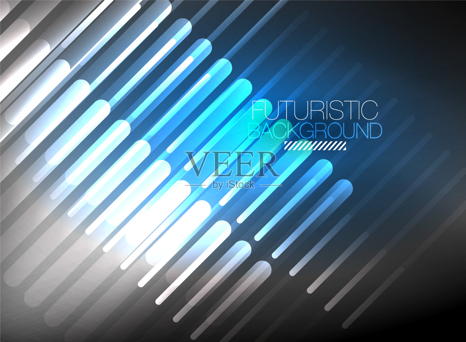 明亮的霓虹灯色彩技术抽象背景插画图片素材