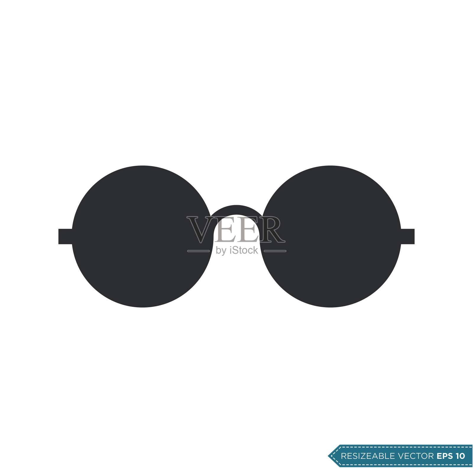 眼镜图标矢量模板平面设计设计元素图片