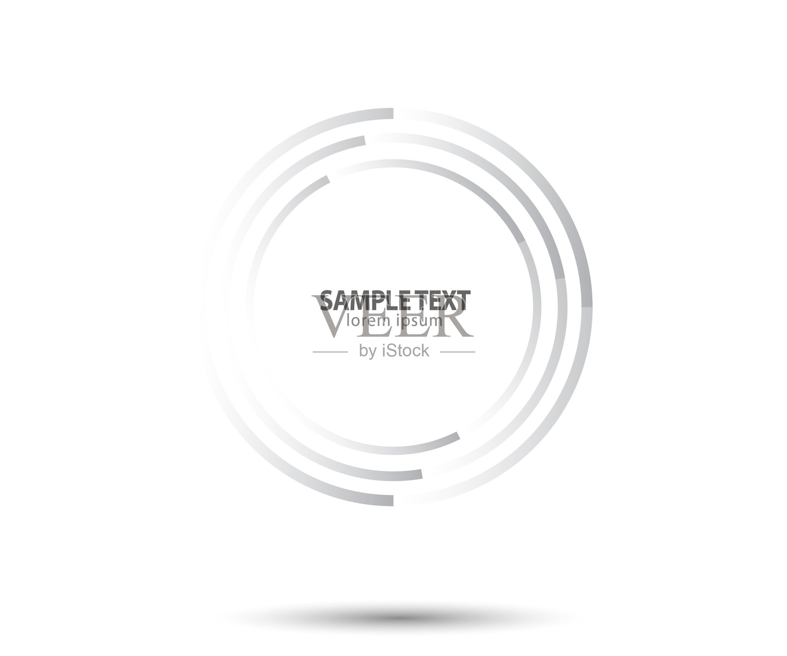 抽象的圆形线条设计元素插画图片素材