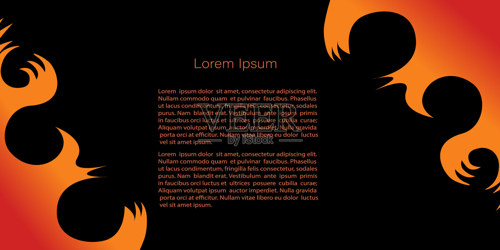 在技术梯度火焰上黑色插画图片素材