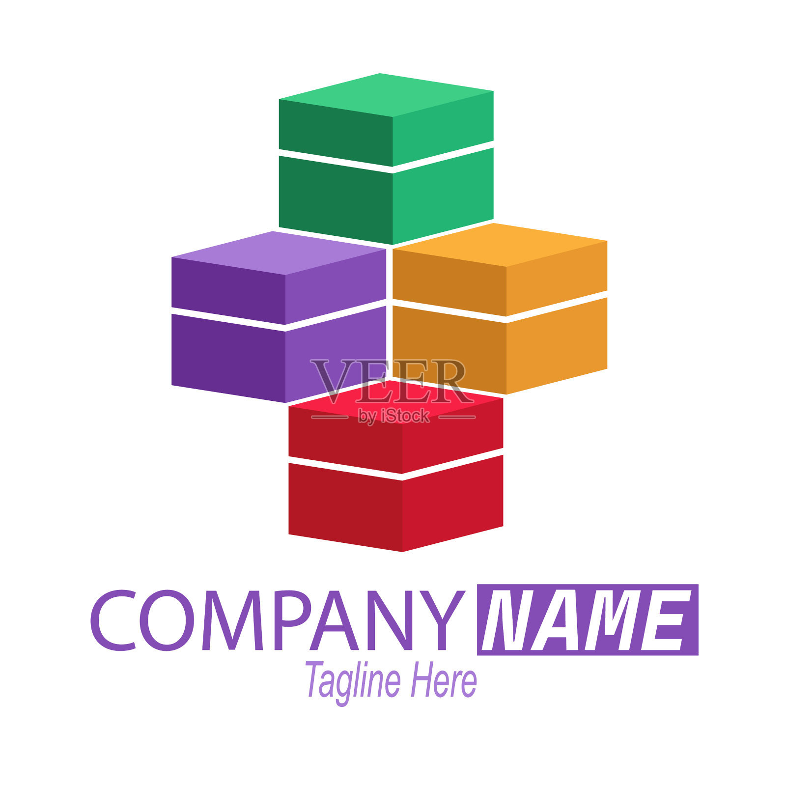 商业几何标志插画图片素材