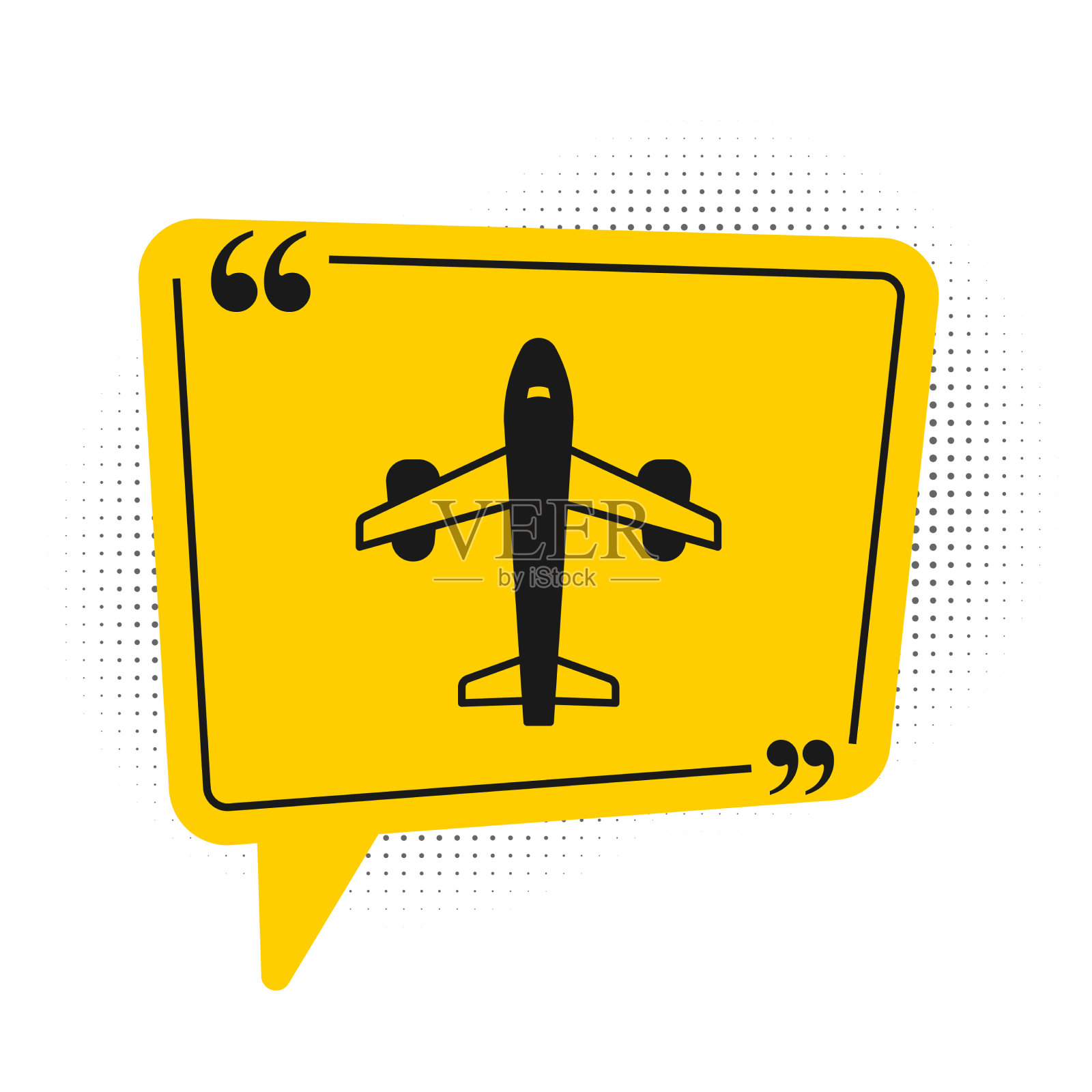 黑色的飞机图标孤立在白色的背景插画图片素材