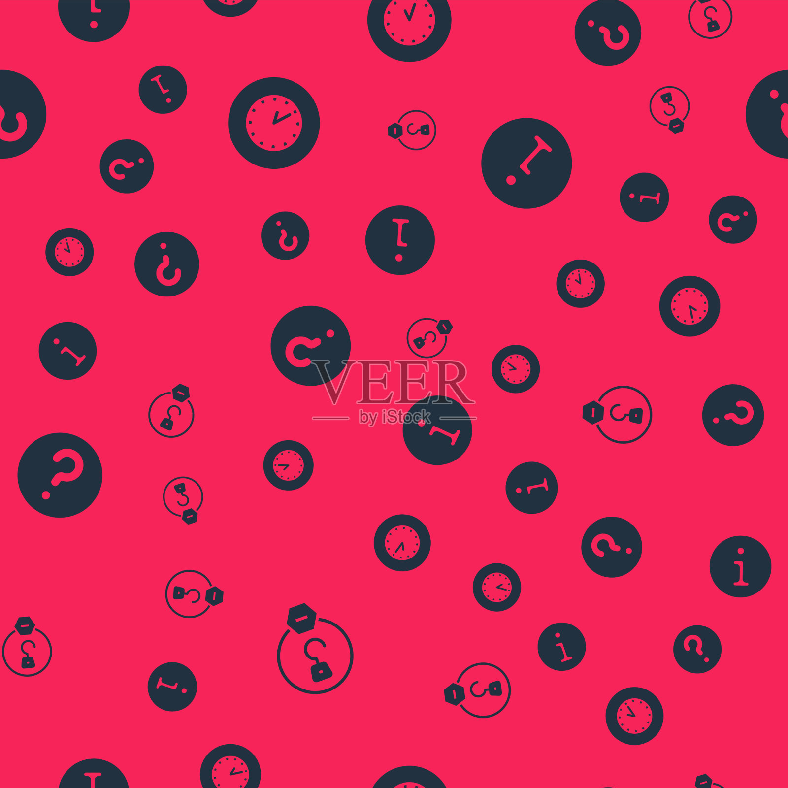 设置工业挂钟未知搜索和图标素材