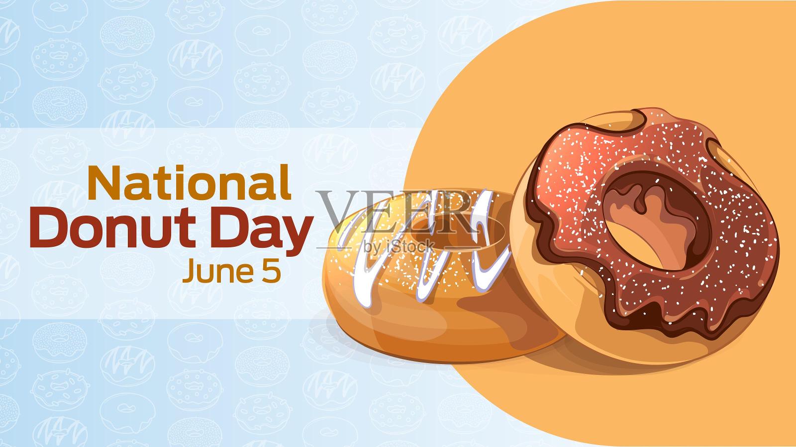 国家甜甜圈日设计元素图片