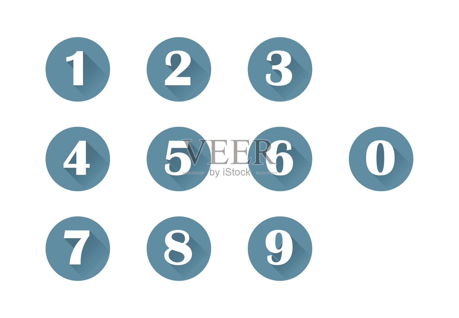 设置图标0-9个数字图标素材