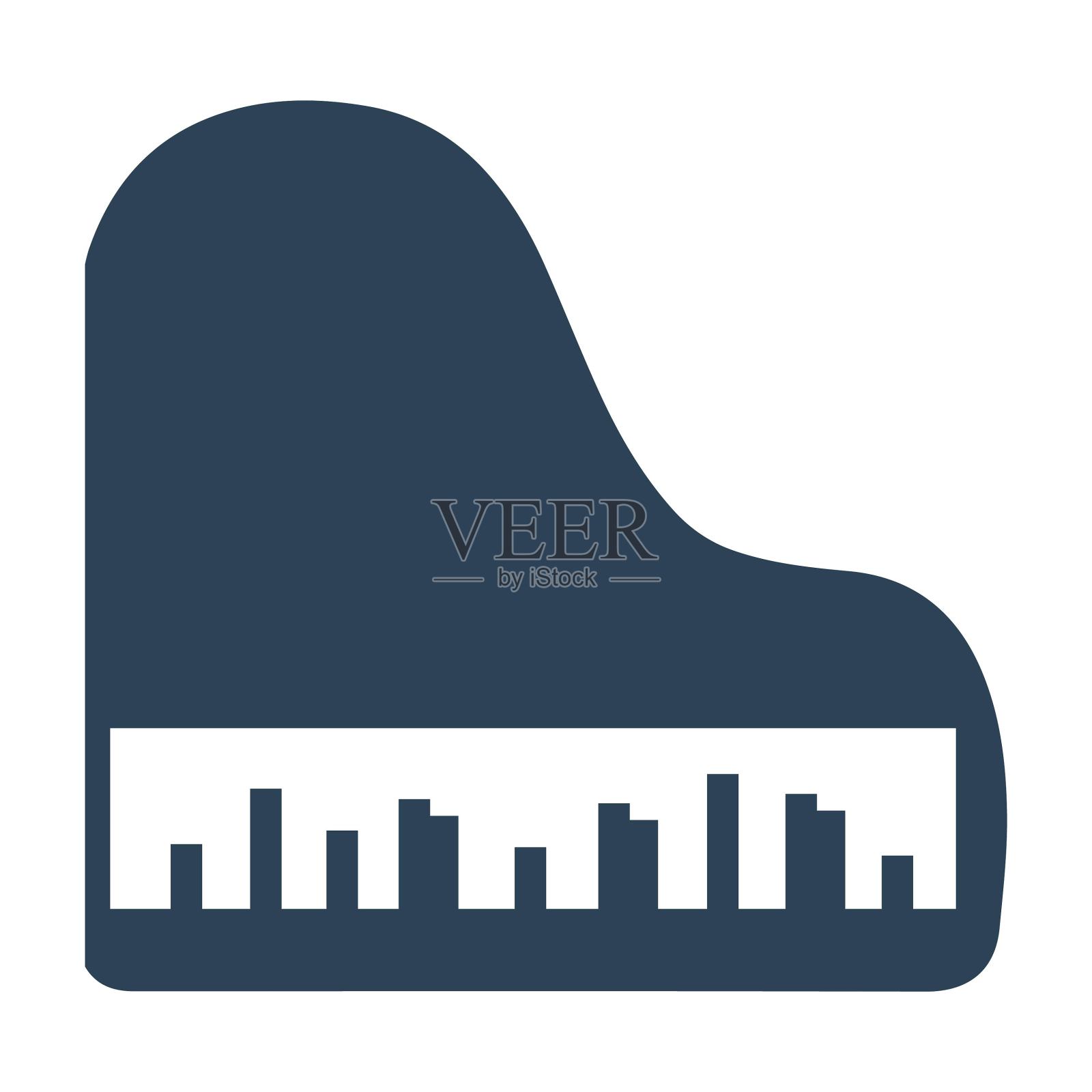 设备，音乐，宏大，乐器，钢琴图标图标素材