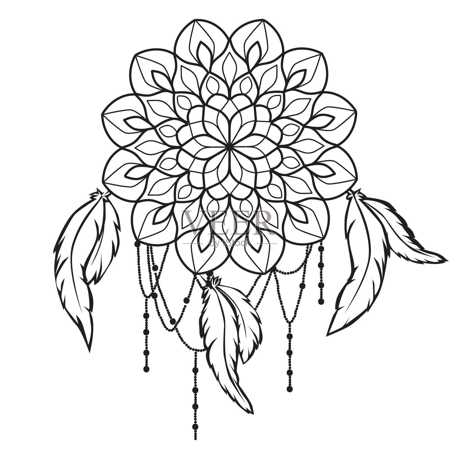 追梦人插画图片素材