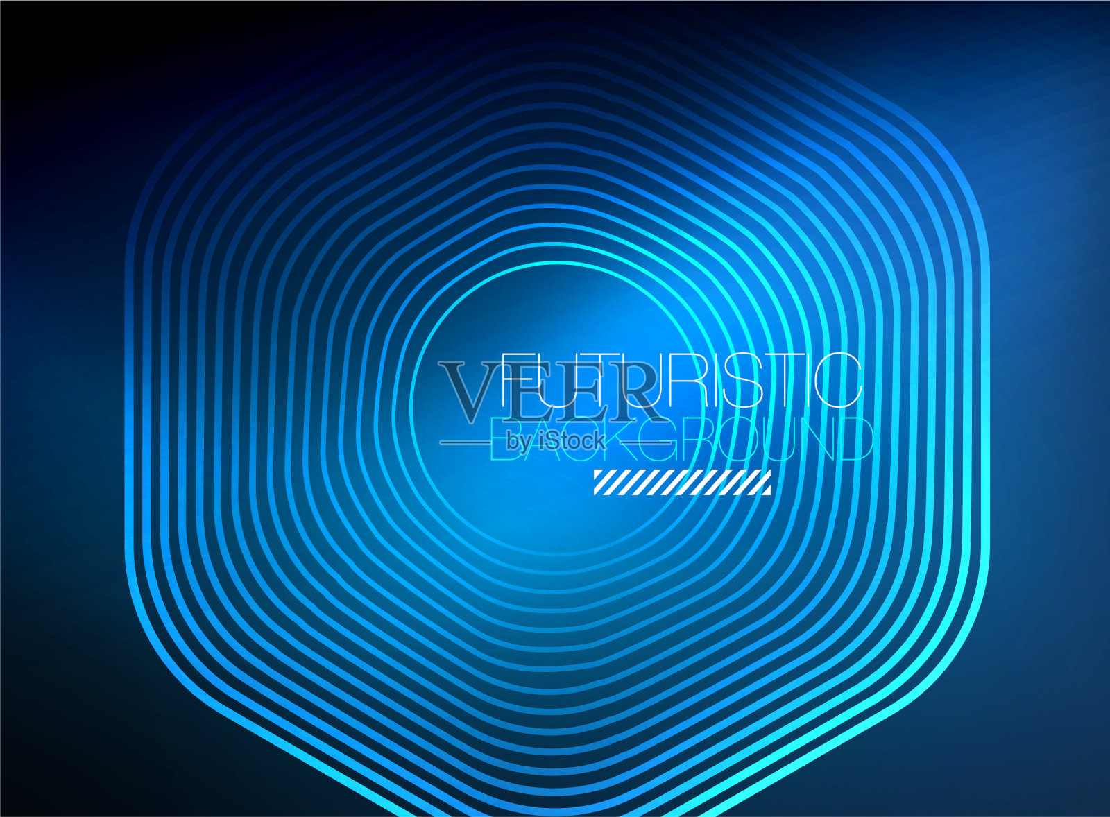 霓虹色方形轮廓线抽象背景插画图片素材