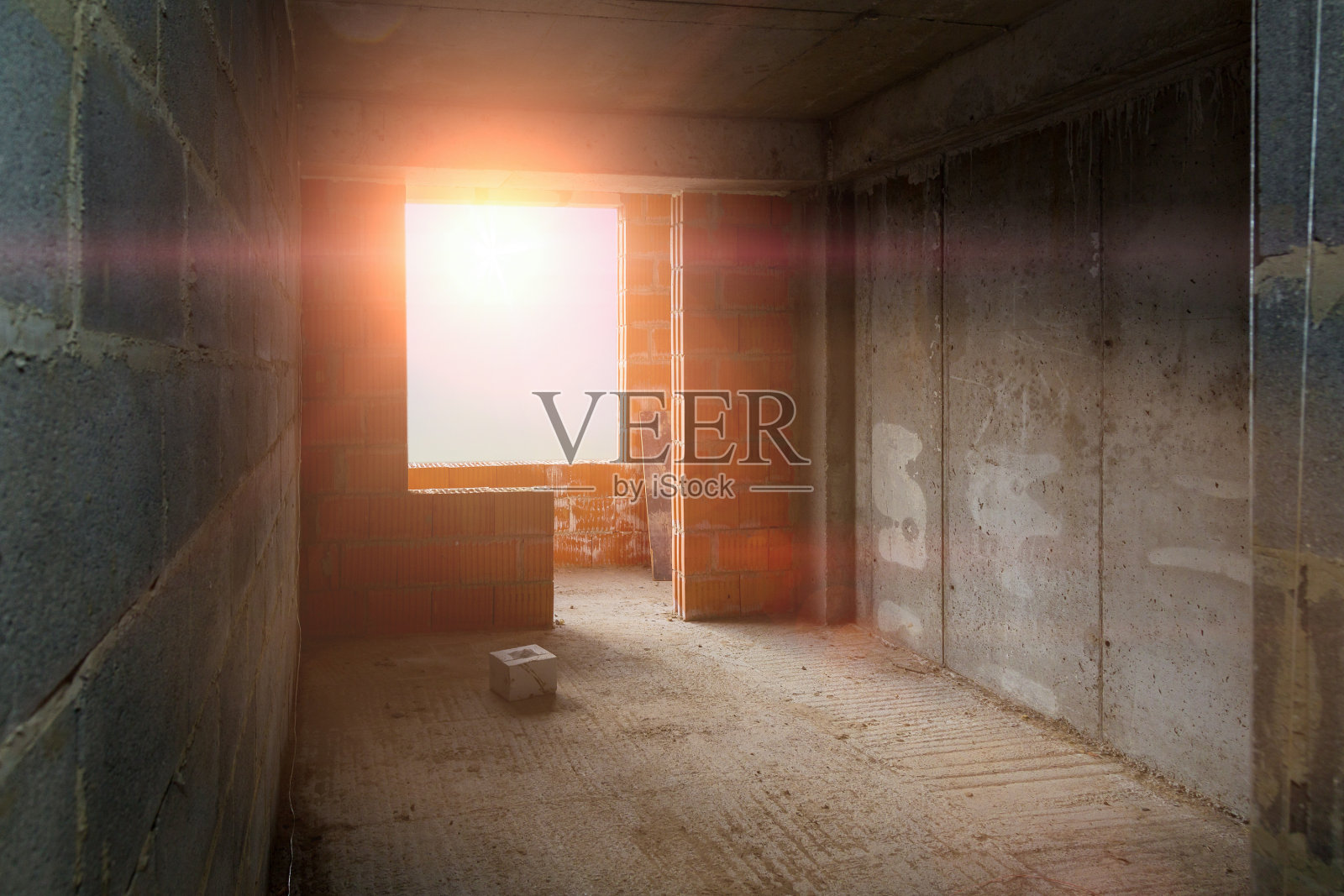 房间在建筑中。多层住宅建筑。健美的背景照片摄影图片