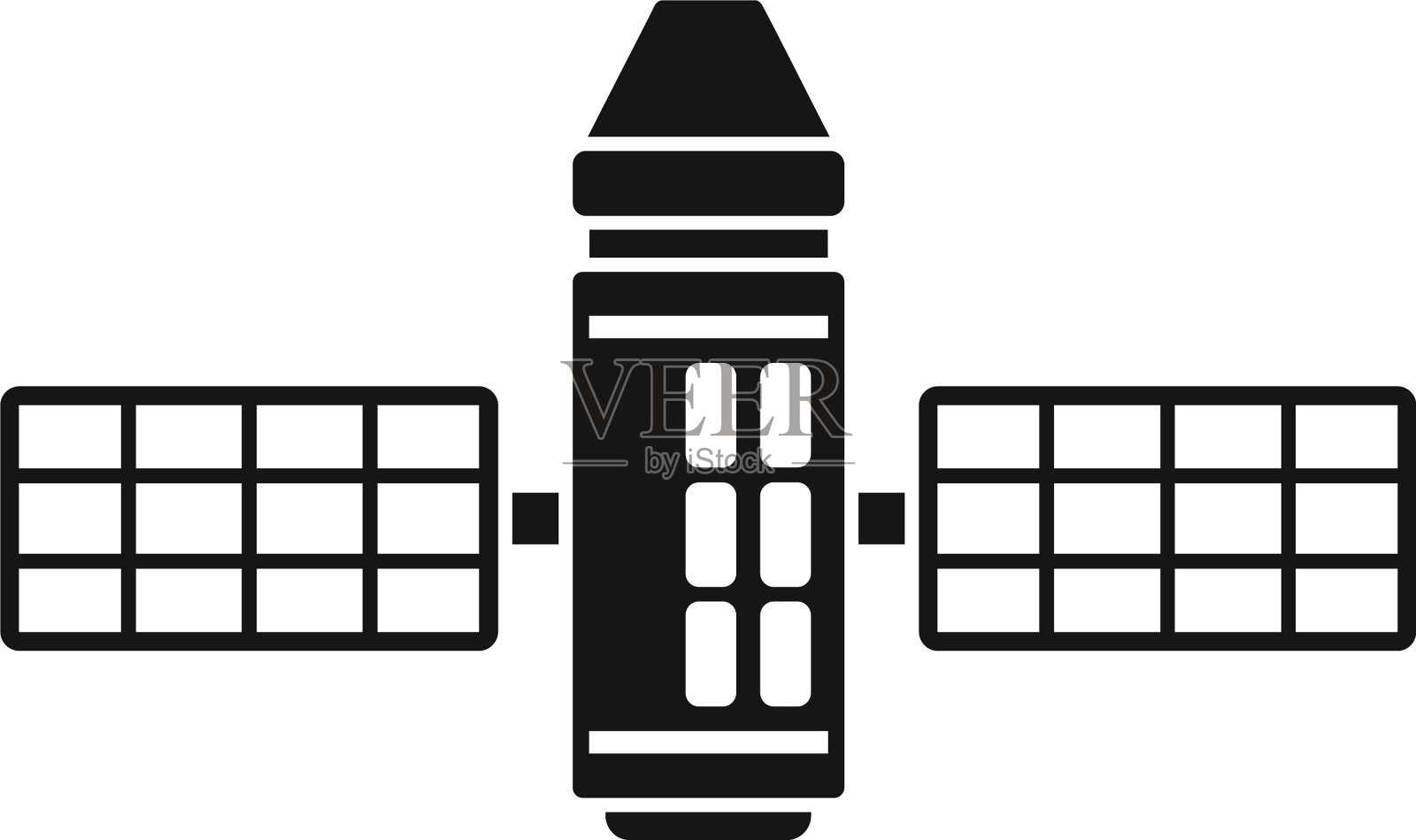 面板空间站图标简单的卫星图标素材