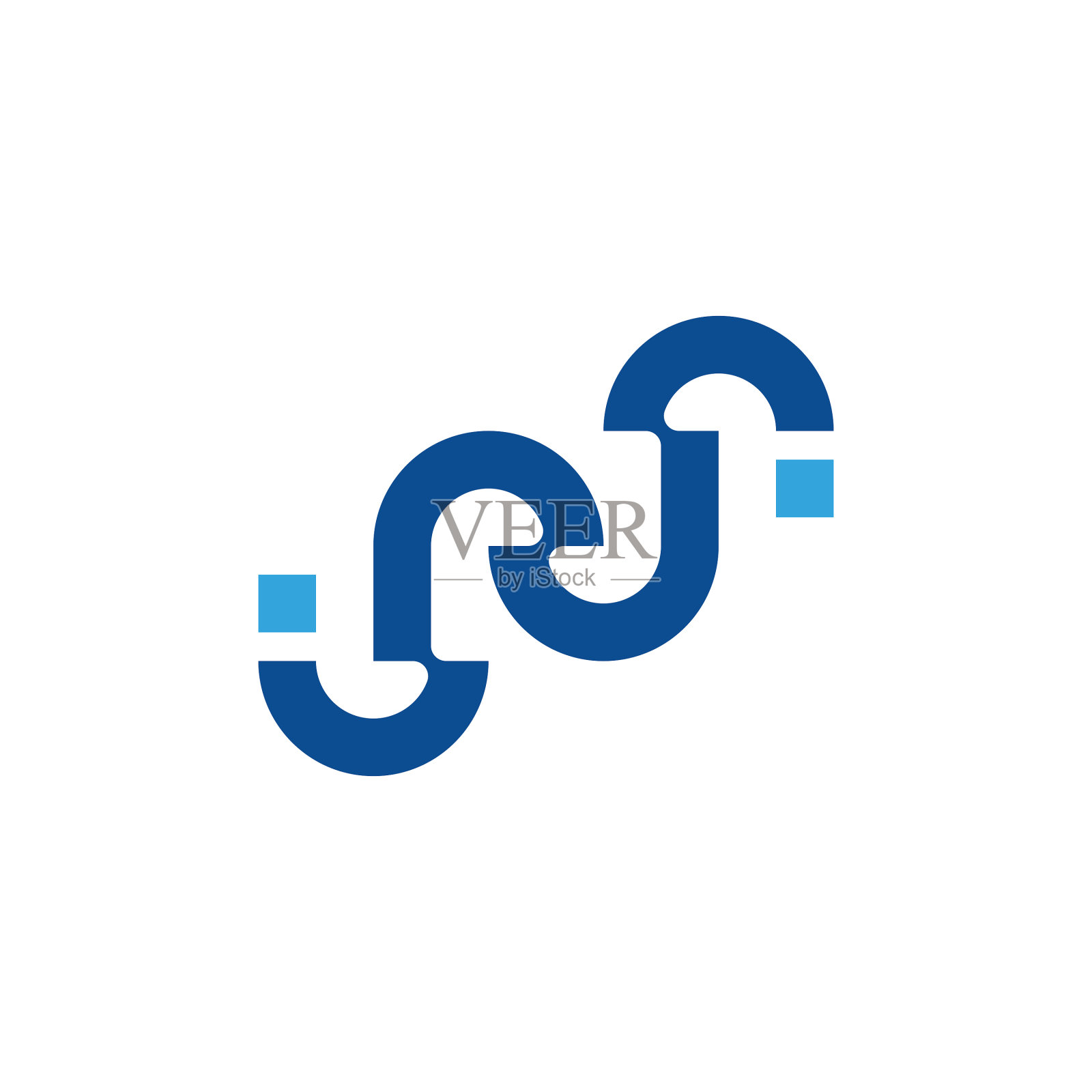 字母n点商业标志设计图标素材