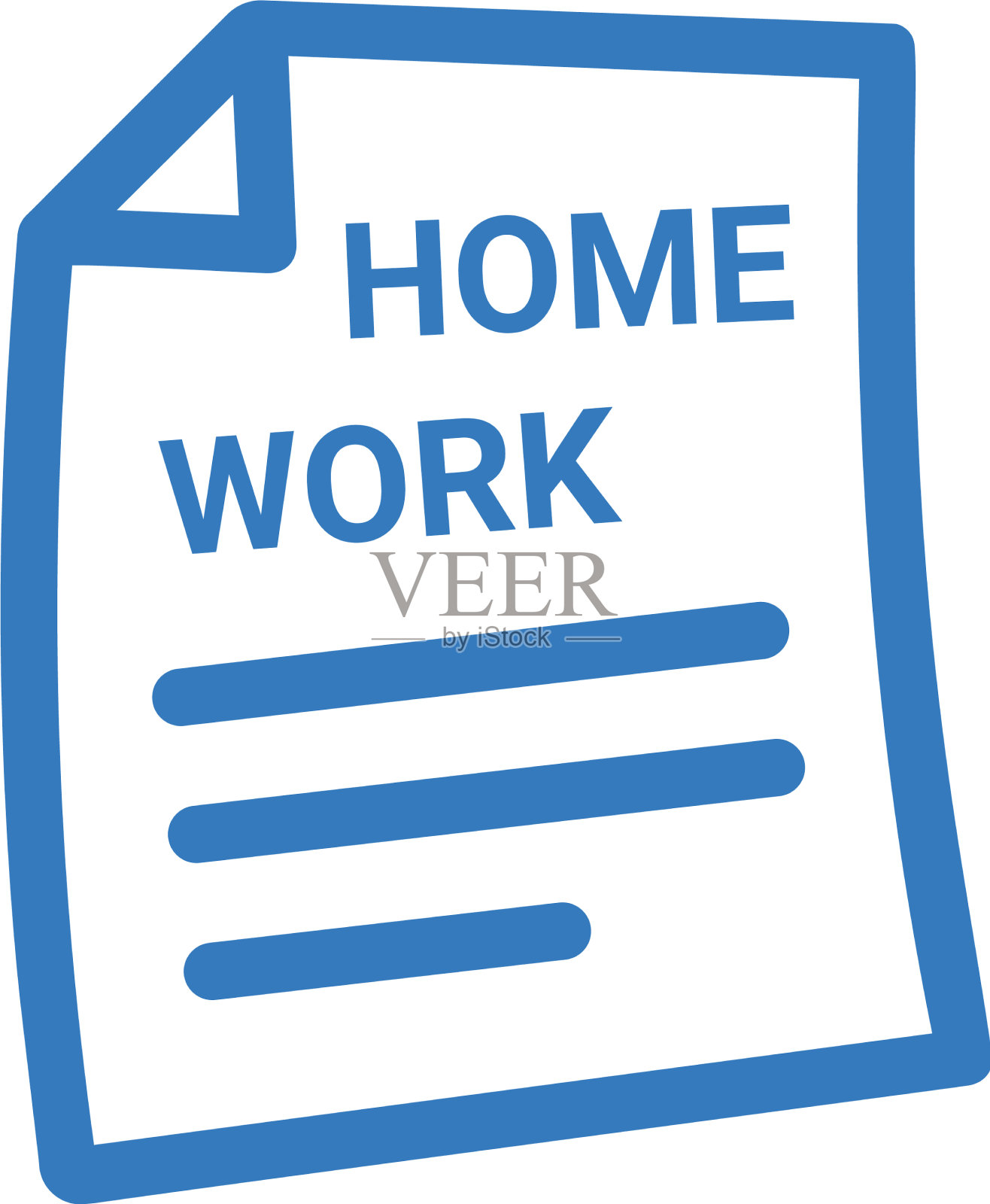 作业图标蓝色设计设计元素图片