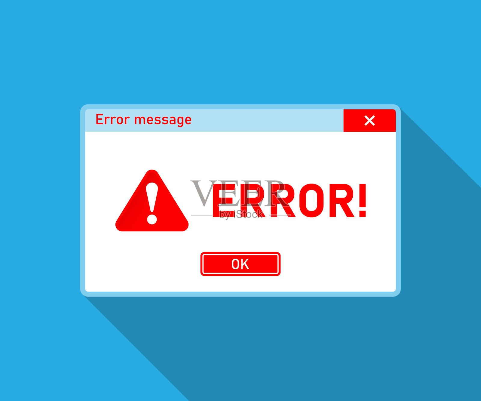 视窗操作系统错误警告。插图插画图片素材