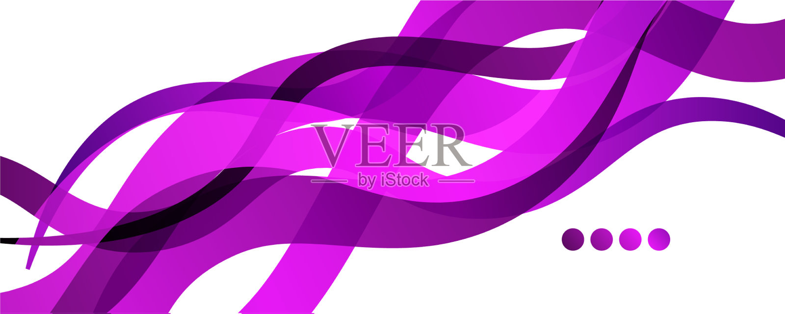 抽象背景-透明重叠波浪插画图片素材