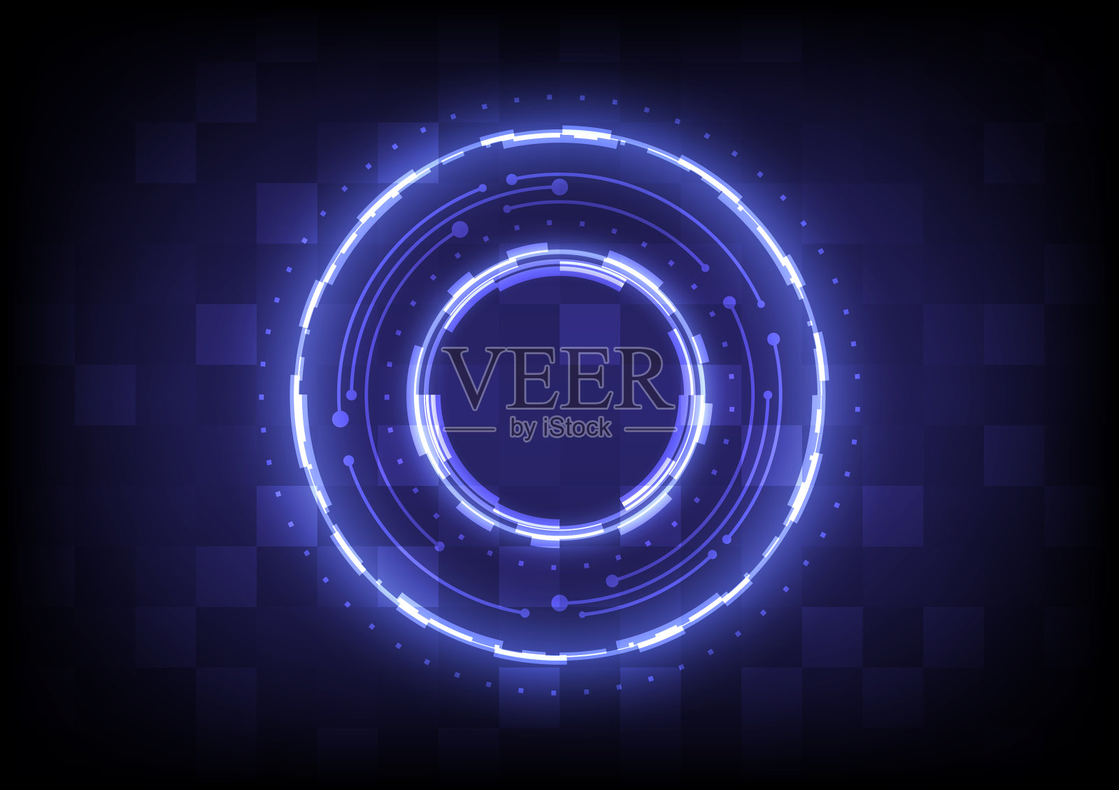 摘要全息技术背景虚拟插画图片素材