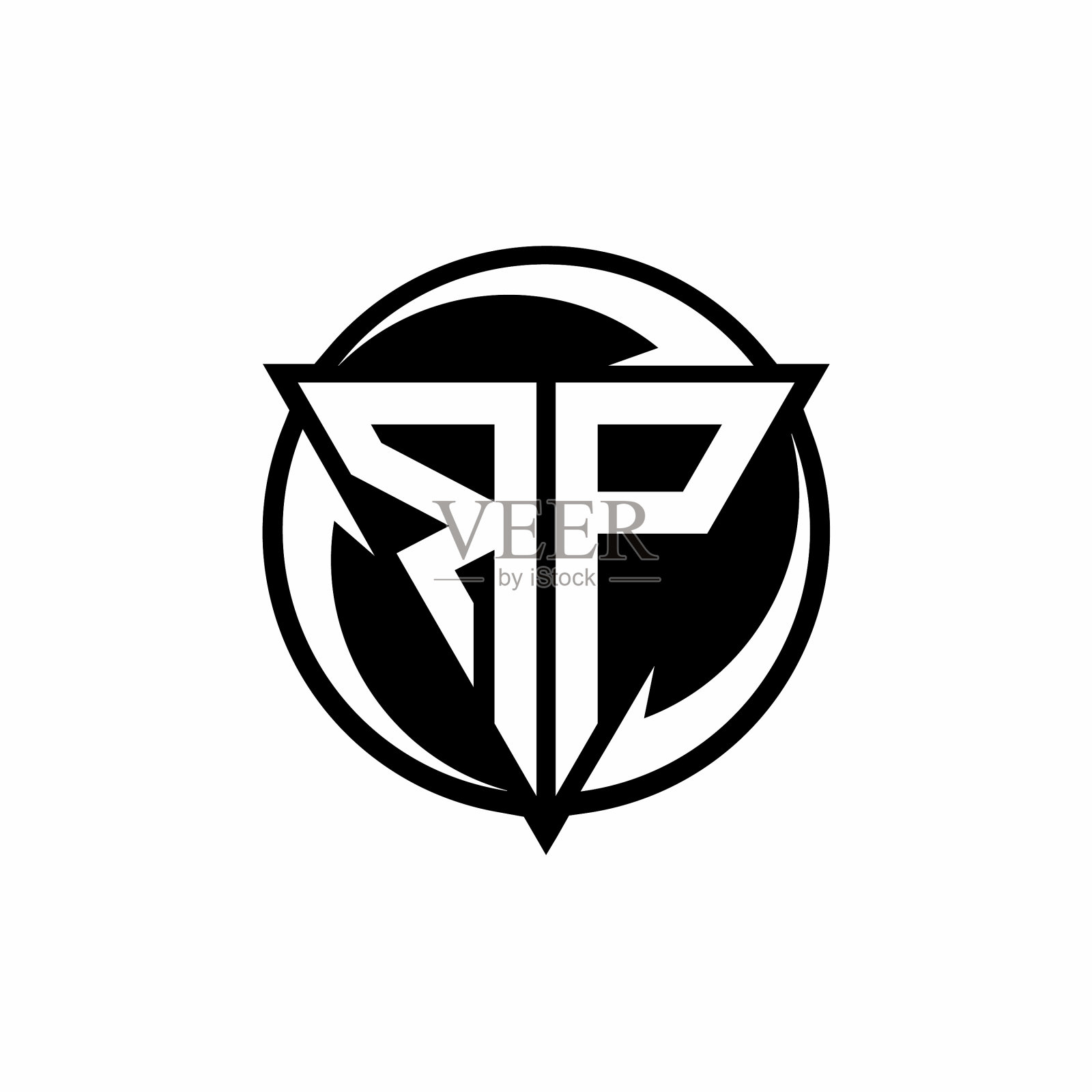 Rp标志字母组合设计模板插画图片素材