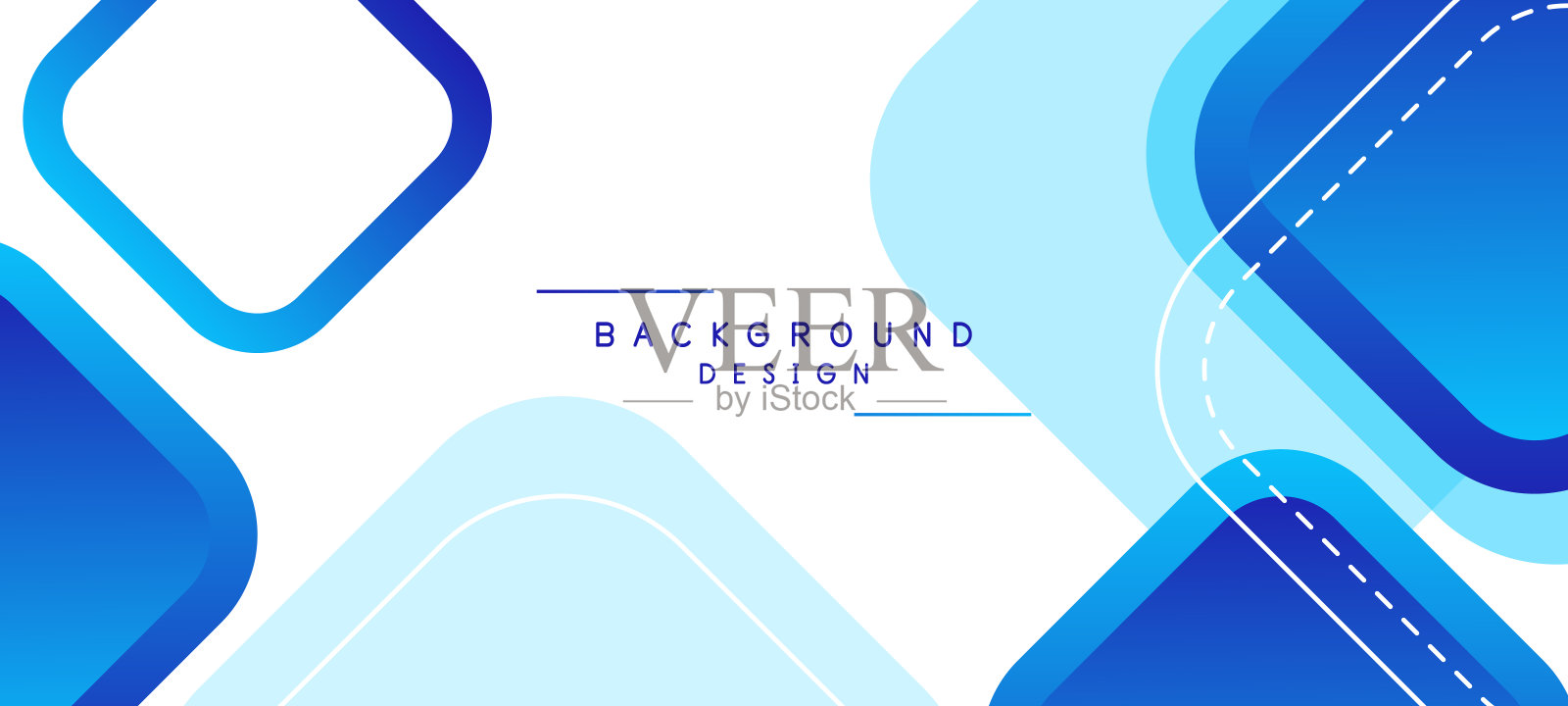 抽象蓝色渐变几何背景。现代未来主义背景。可以用于登陆页，书封面，小册子，传单，杂志，任何品牌，横幅，标题，演示文稿，和墙纸背景插画图片素材